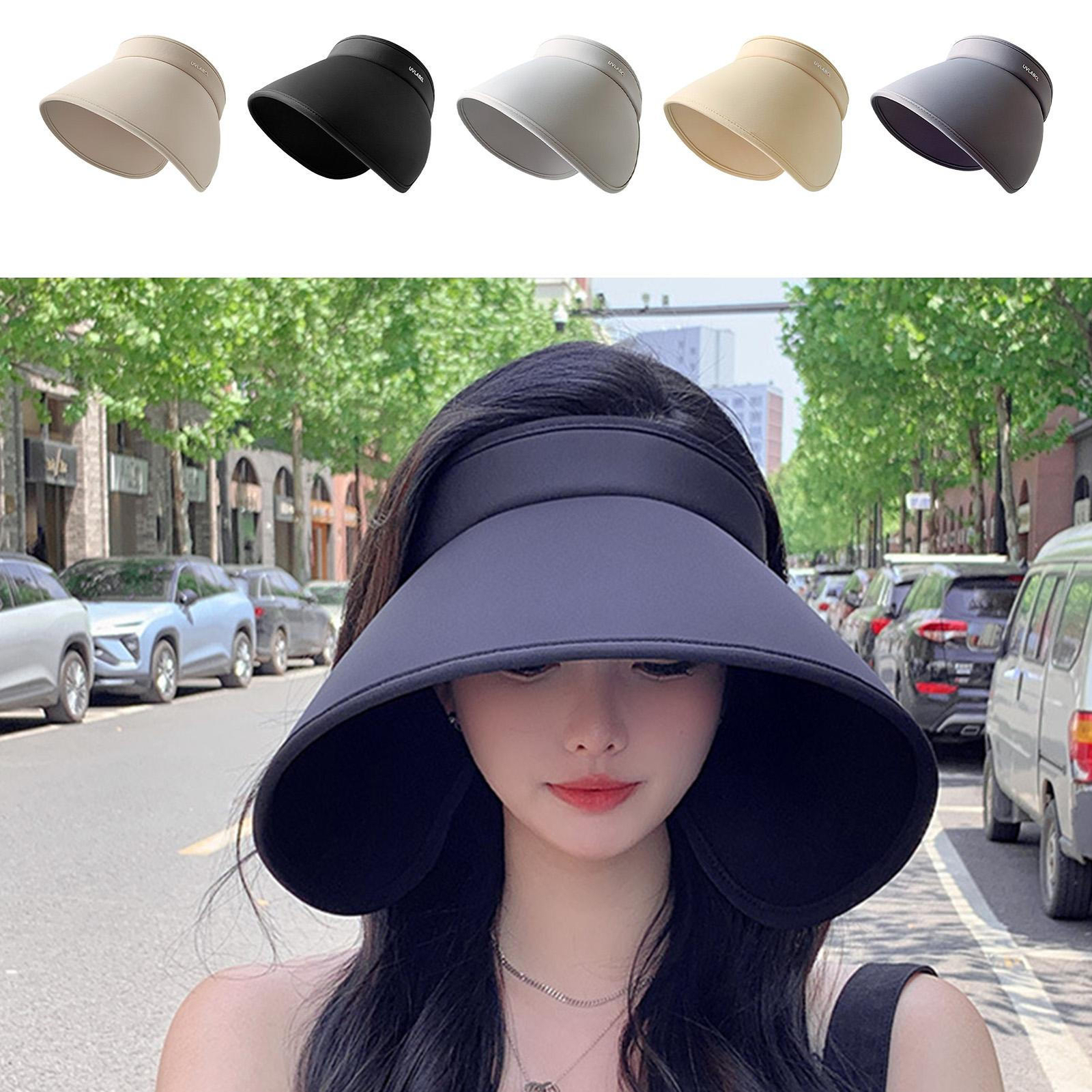 Summer Sun Hat Women UPF 50+ UV Protection Bonnet Visor Cap Wide Brim Hat