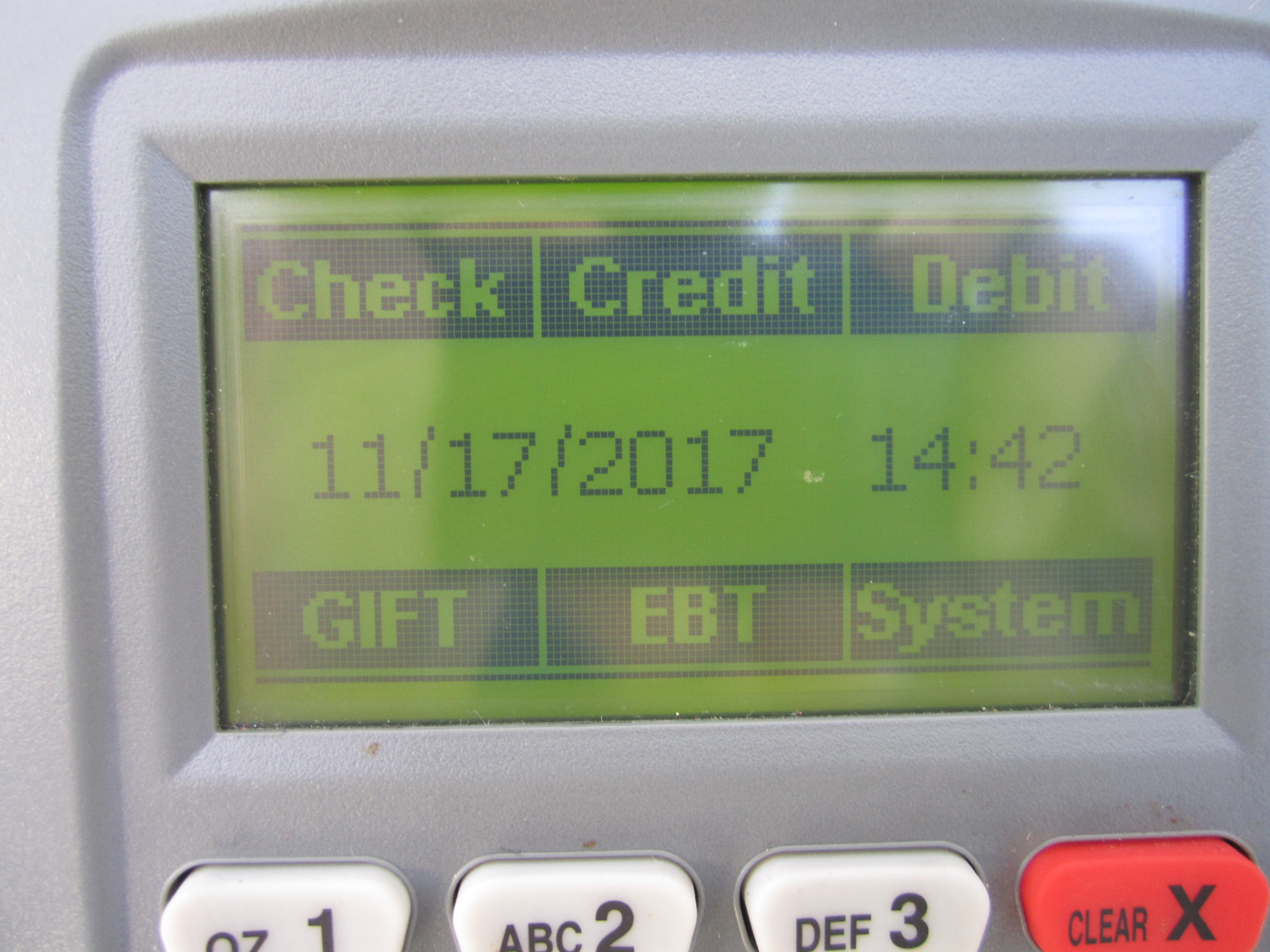 First Data FD100 Credit Card Terminal With Power Adapter