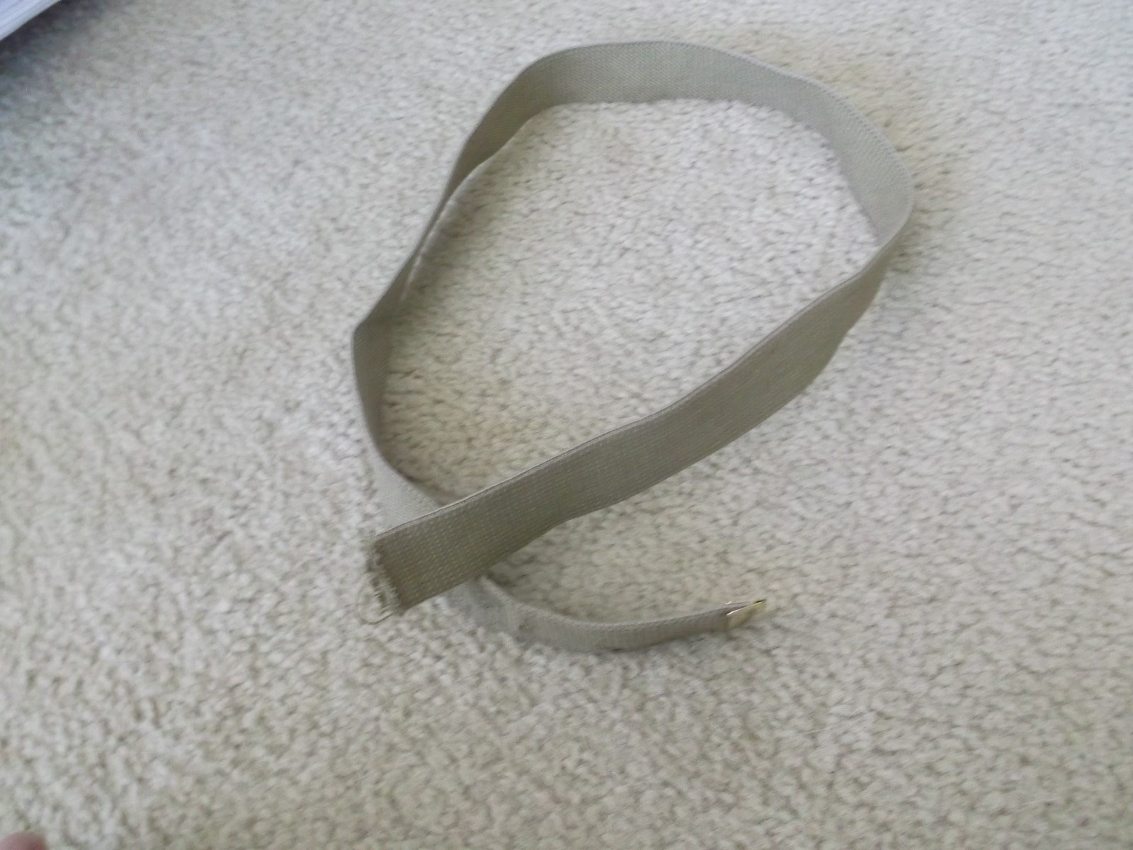 US NAVY SERVICE DRESS KHAKI BELT W/ NO BUCKLE LENGTH 35.5"