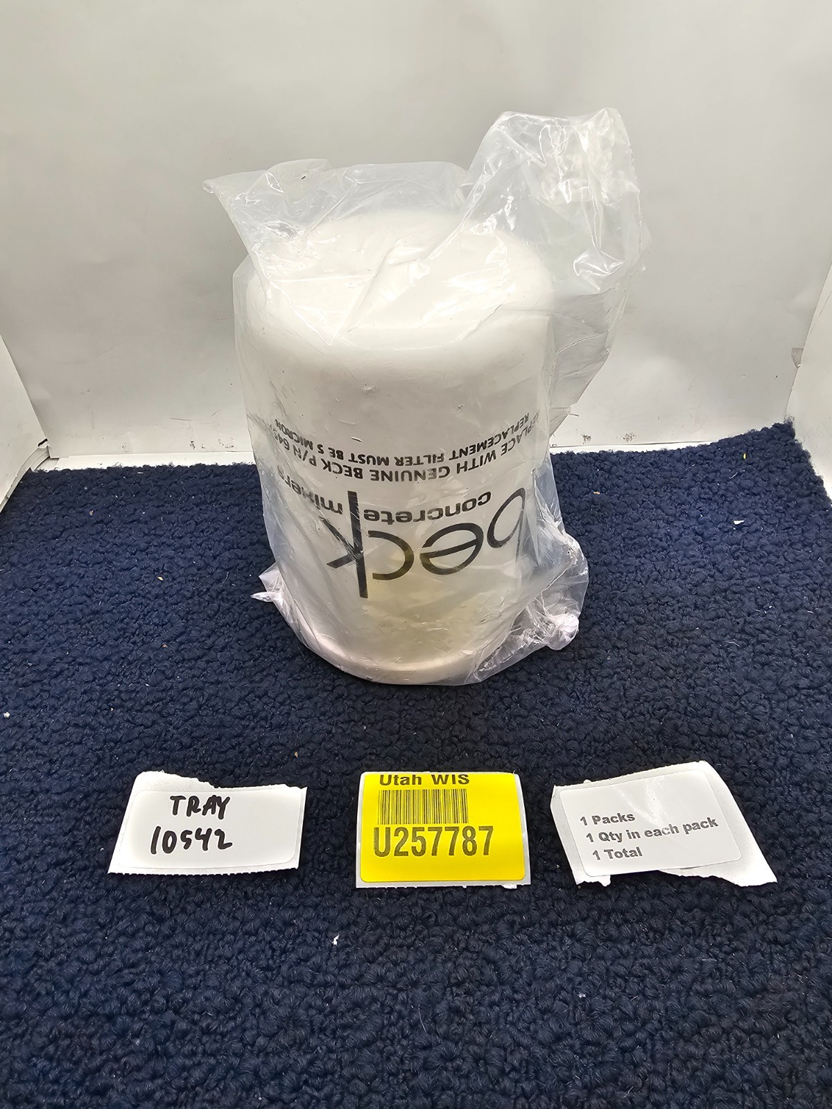 Beck Concrete Mixers Replacement Spin-On Filter Fits Beck 64575