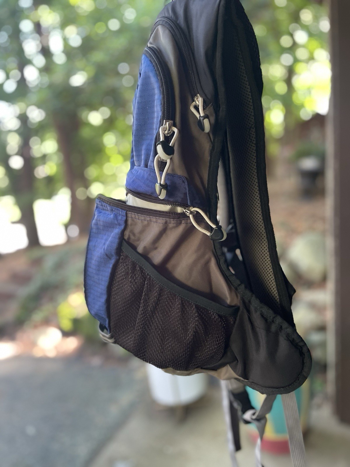 JanSport x Nalgene Hydration Pack Backpack Blue Black WITH Bladder EUC