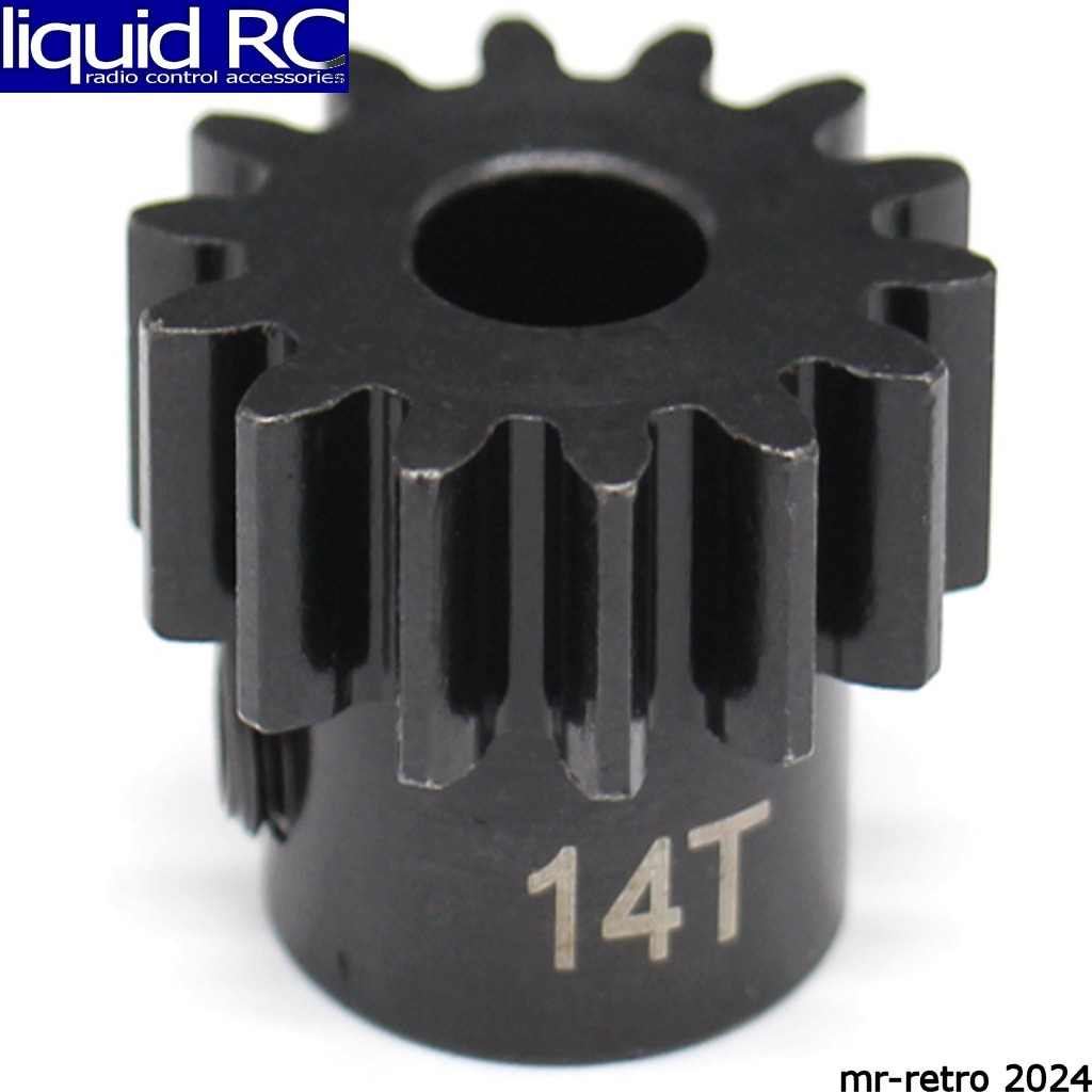 Hot Racing NSG14M15 14t Mod 1.5 Hardened Steel Pinion Gear 8mm Bore