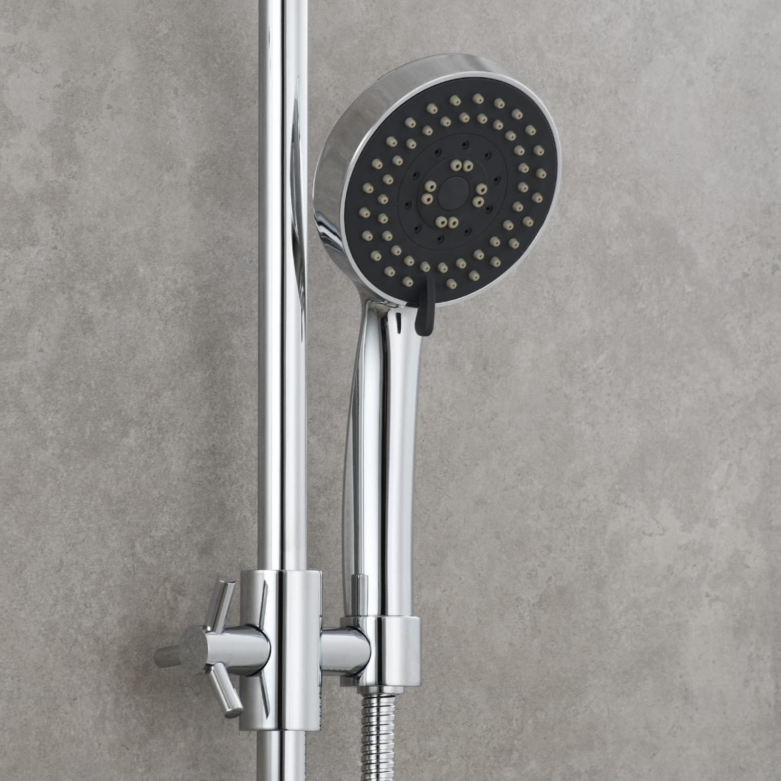 Brass Handheld Shower Bracket Adjustable Shower Head Holder for Slide Bar 25m...