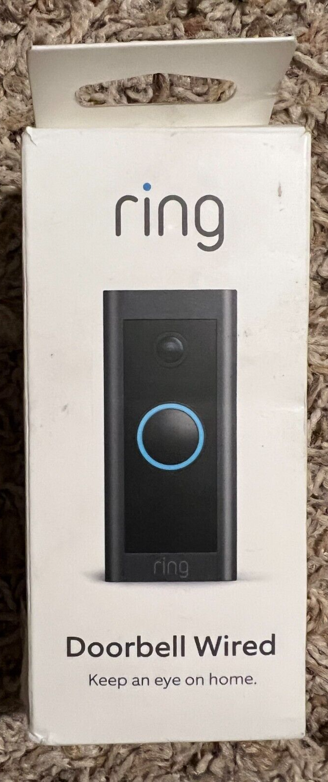 RING - Wired VIDEO DOORBELL - HD Camera - Black