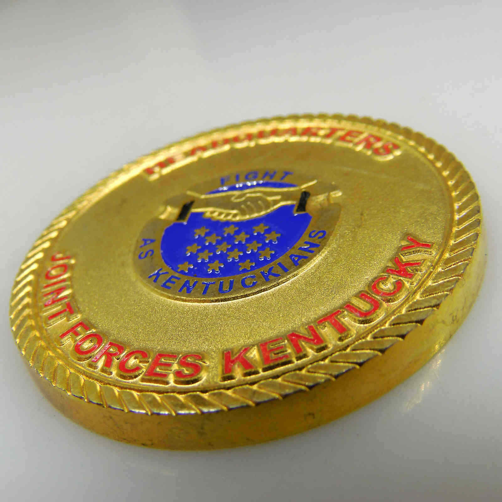 JOINT FORCES KENTUCKY HEADQUARTERS STATE COMMAND SERGEANT MAJOR CHALLENGE COIN