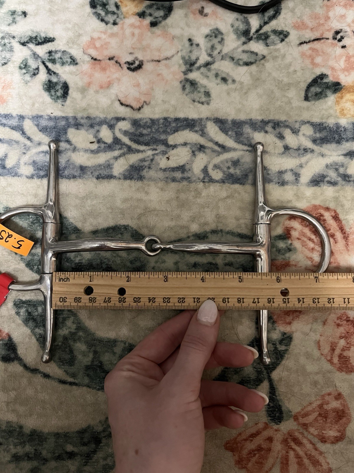 5.25” Myler Single Joint Full Cheek Snaffle Bit, Comfort Snaffle