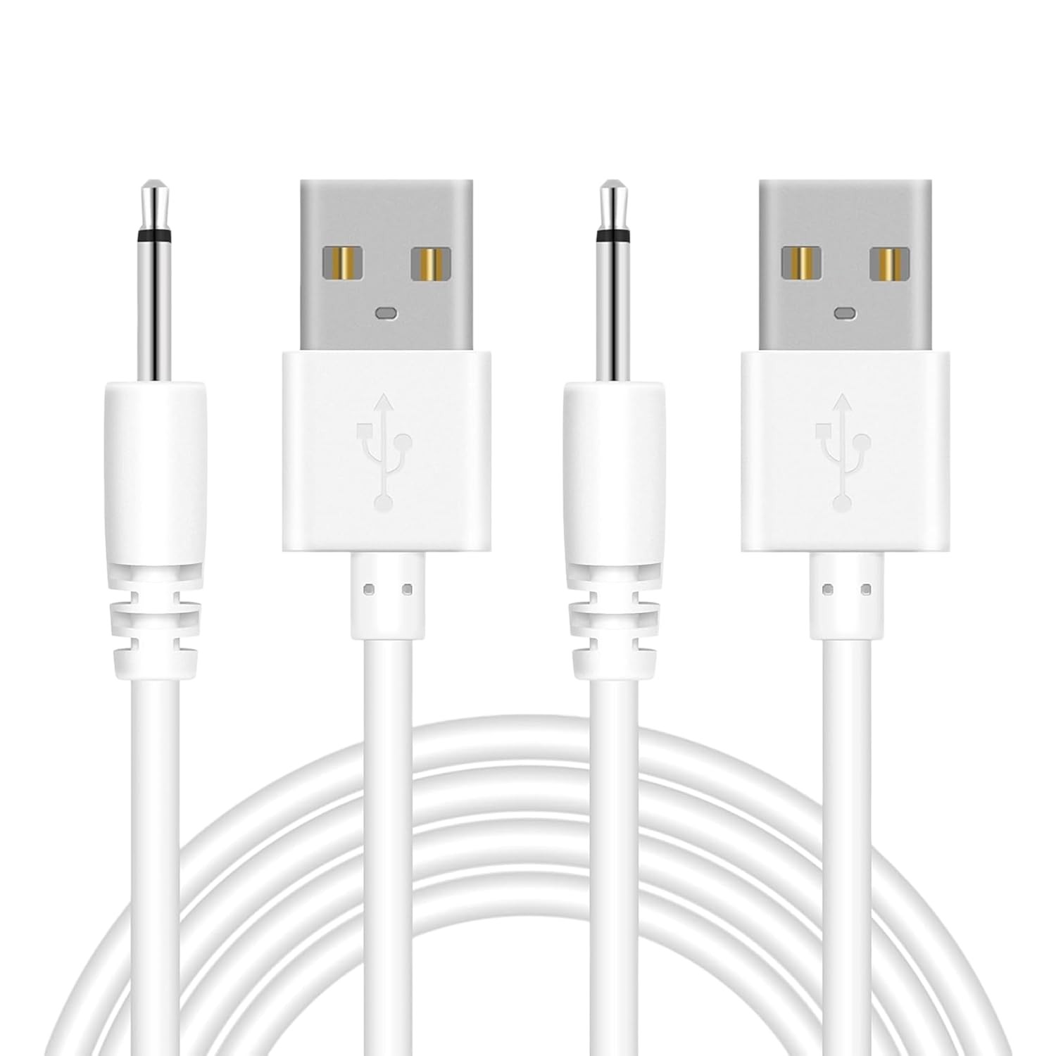 2 Pack Vibrator Charger USB to DC 2.5mm Fast Charging Cable Wand Adult Toys FAST