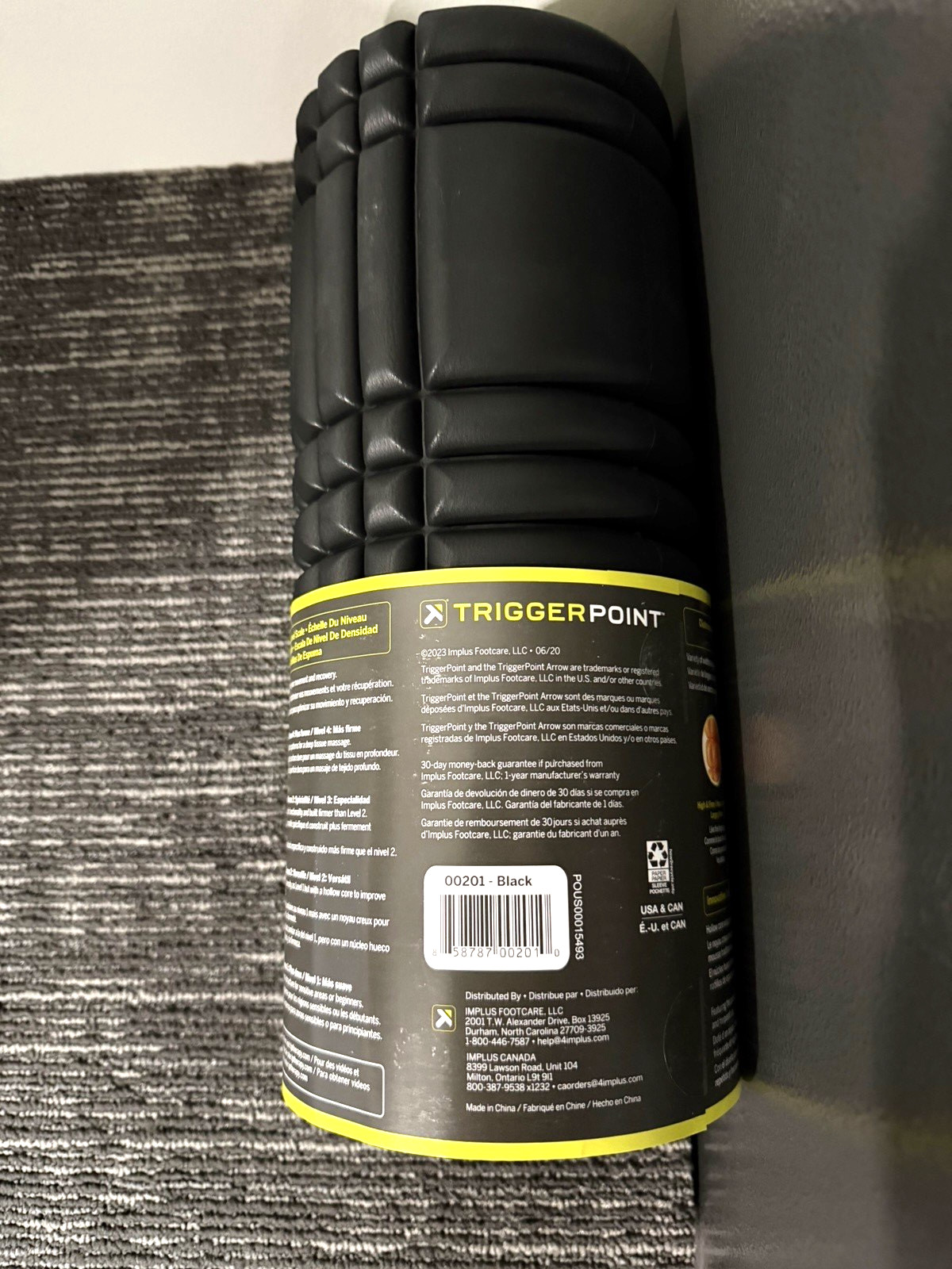 Trigger Point Performance TPT-GRDBW The Grid Black Foam Roller - Black