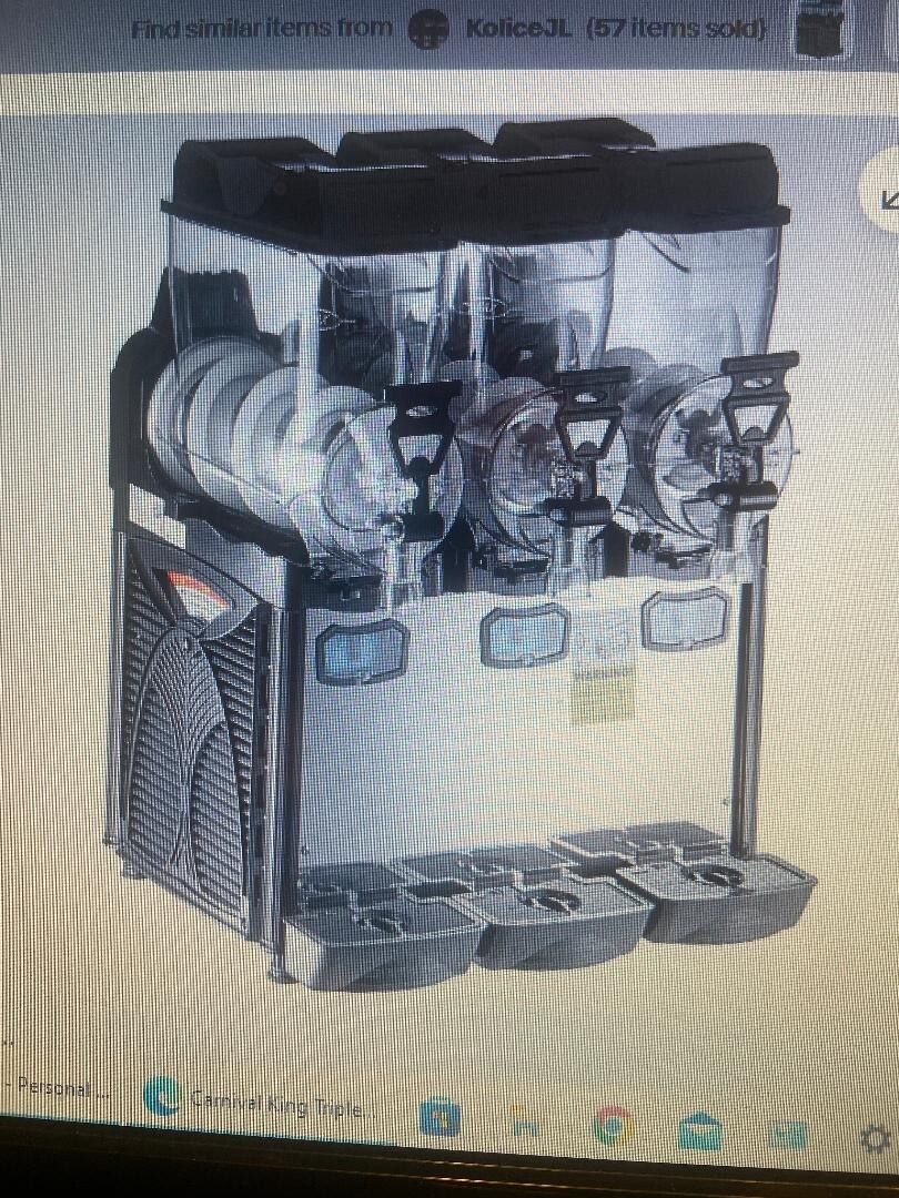 ELMCO GRANITA MACHINE 3 FLAVOR