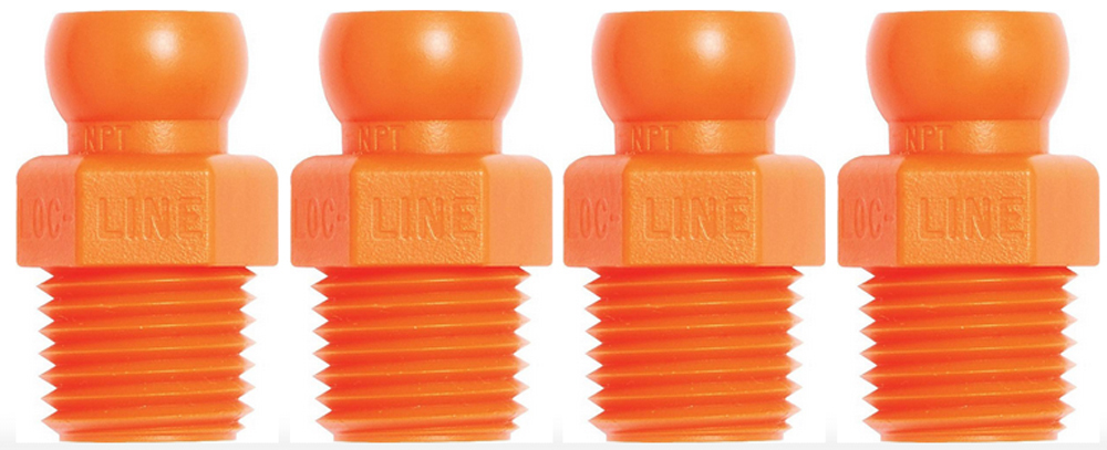 1/4" Loc-Line® To 1/4" Male NPT (Pack of 4) Connectors Loc-Line® USA #41406