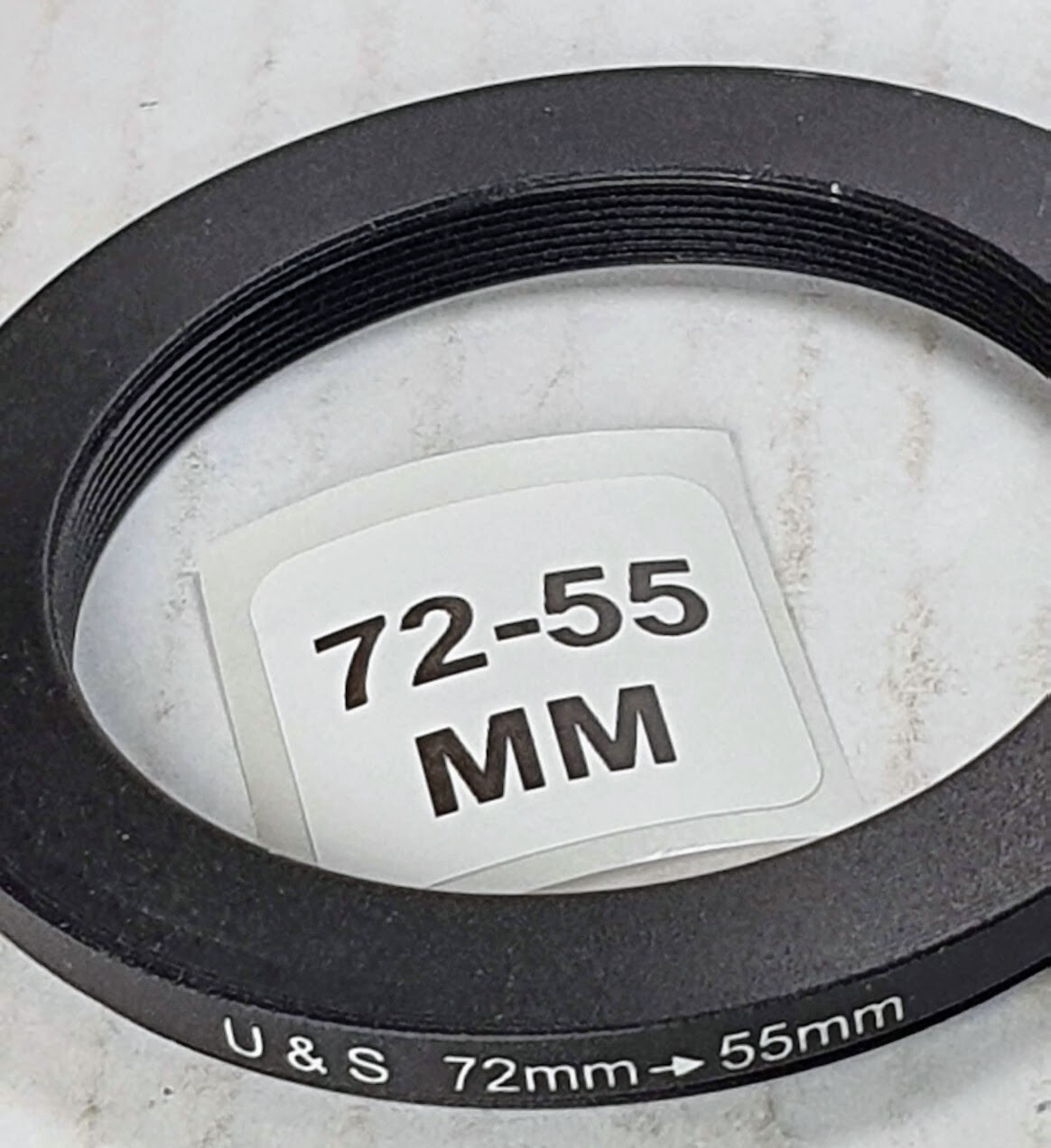 72-55mm Step-Down Lens Filter Converter Adapter Ring 72mm-55mm Metal E72 to E55