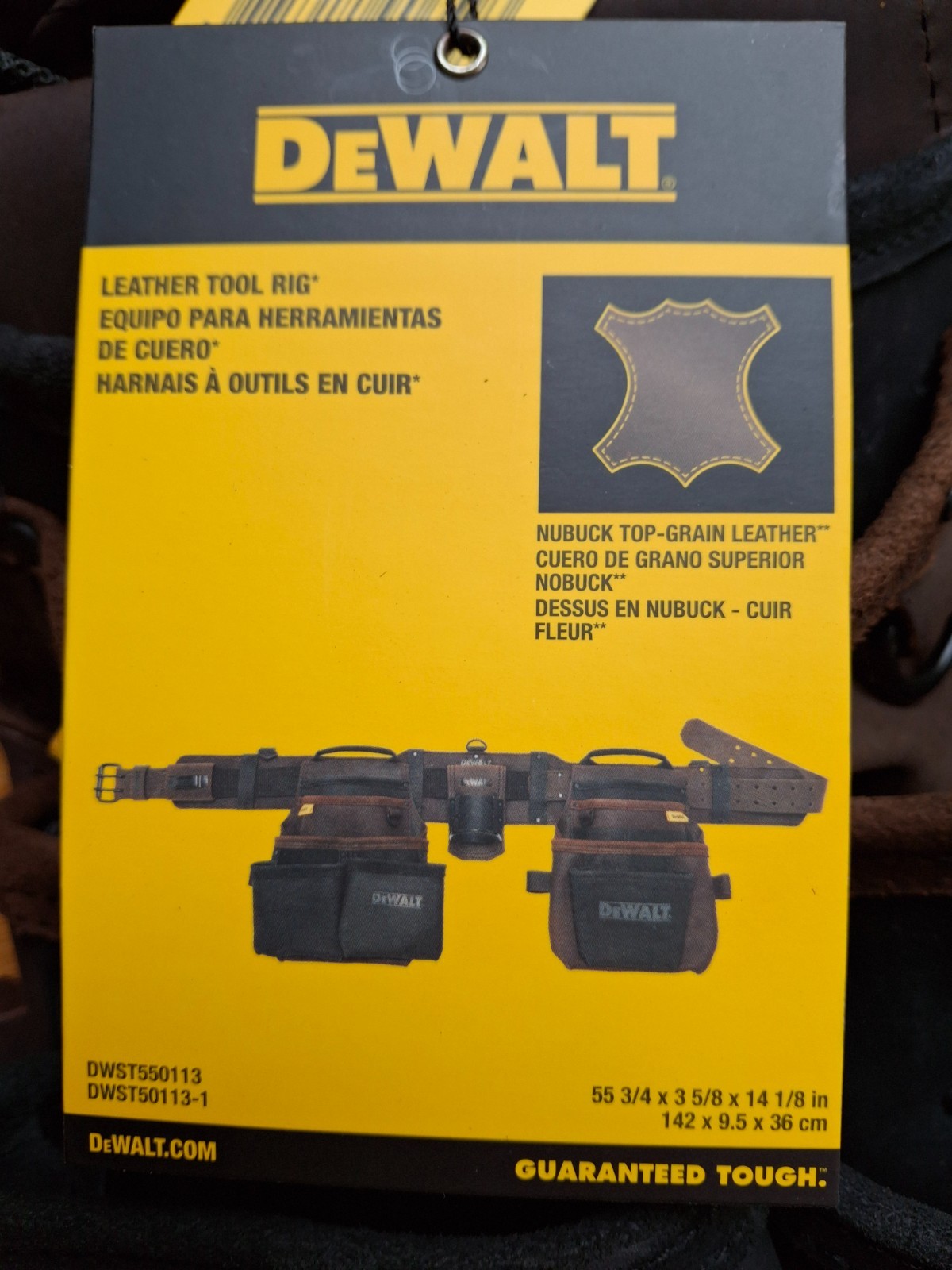 DeWalt DWST550113 Leather Tool Rig - Tool Apron - New