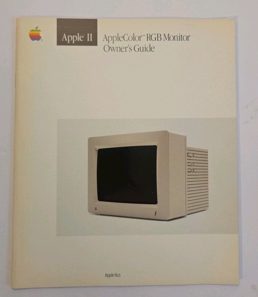 Apple II - AppleColor RGB Monitor - Owner's Guide, IIgs (030-3106-B)