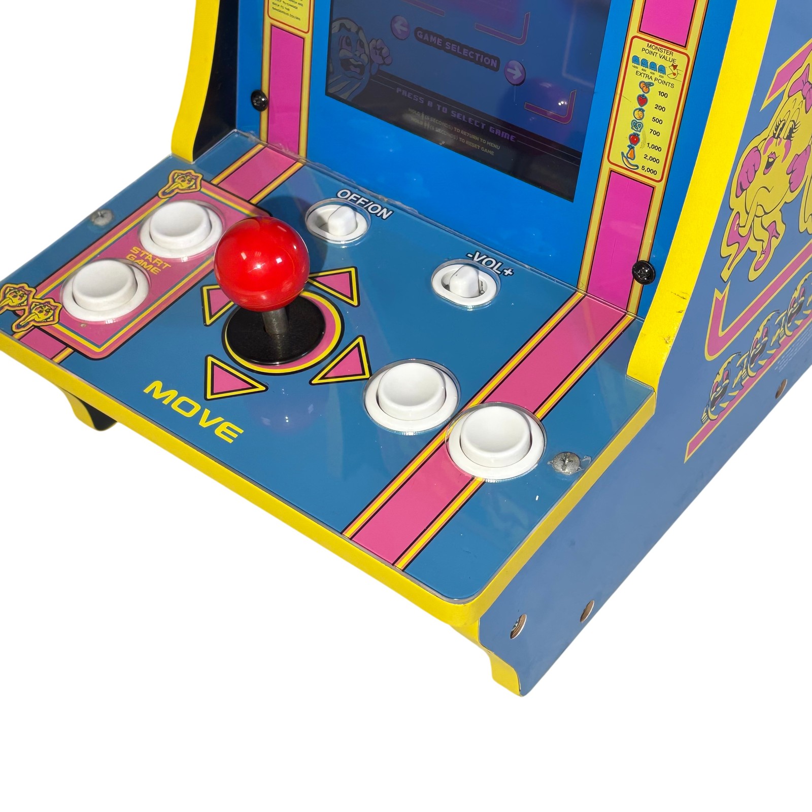 Arcade1Up 8261 Ms. Pac-Man Counter-Cade Arcade 4-Game Mini Machine