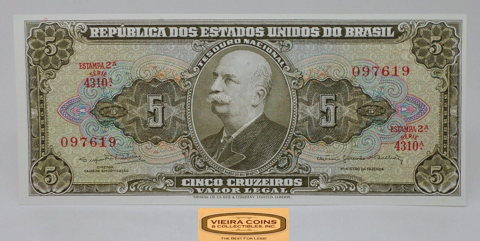 (ND) Brazil Cinco Cruzeiros -  #P28961NQ