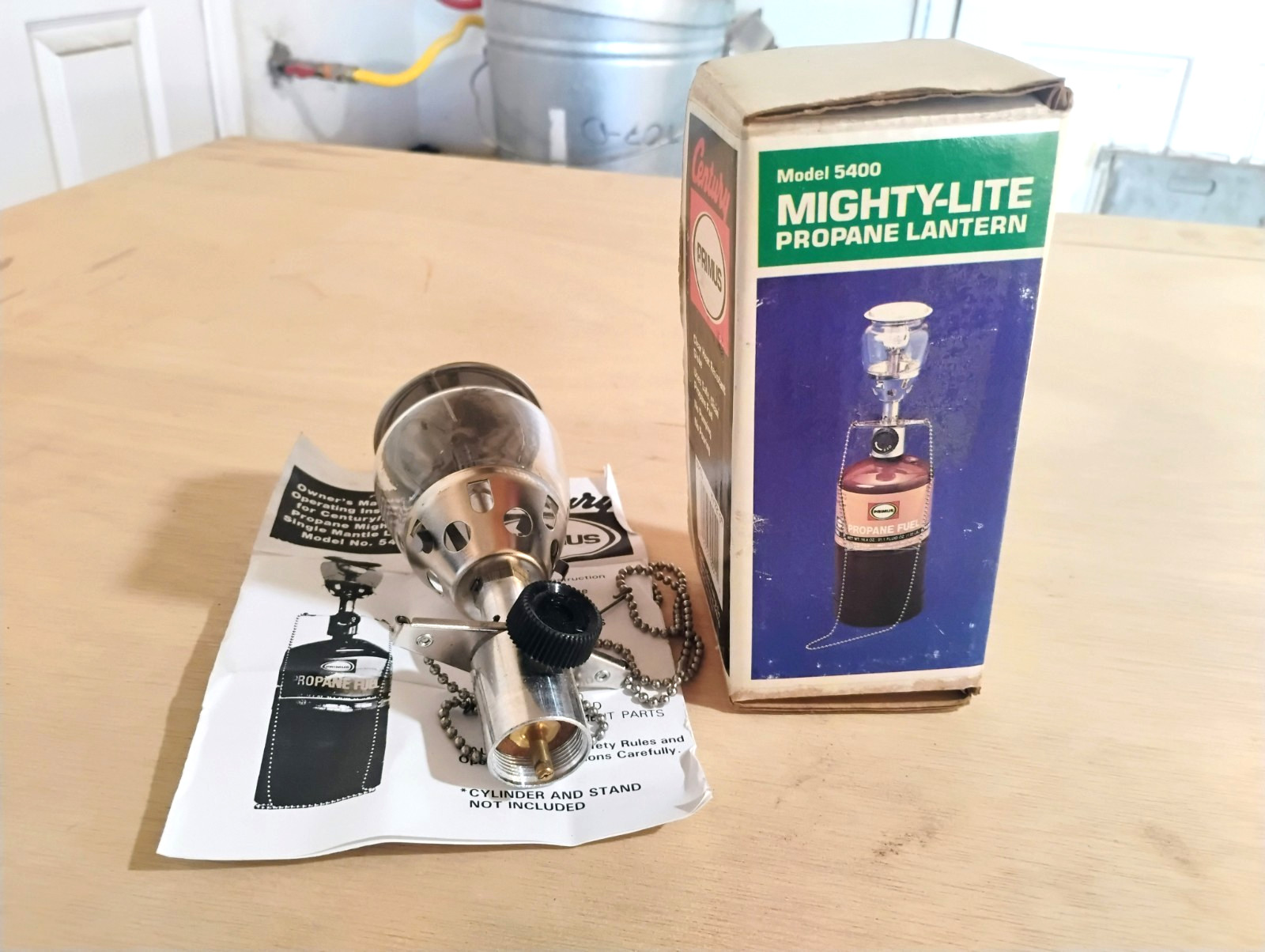 Century Primus Mighty-Lite Propane Lantern Model 5400 Camping Light