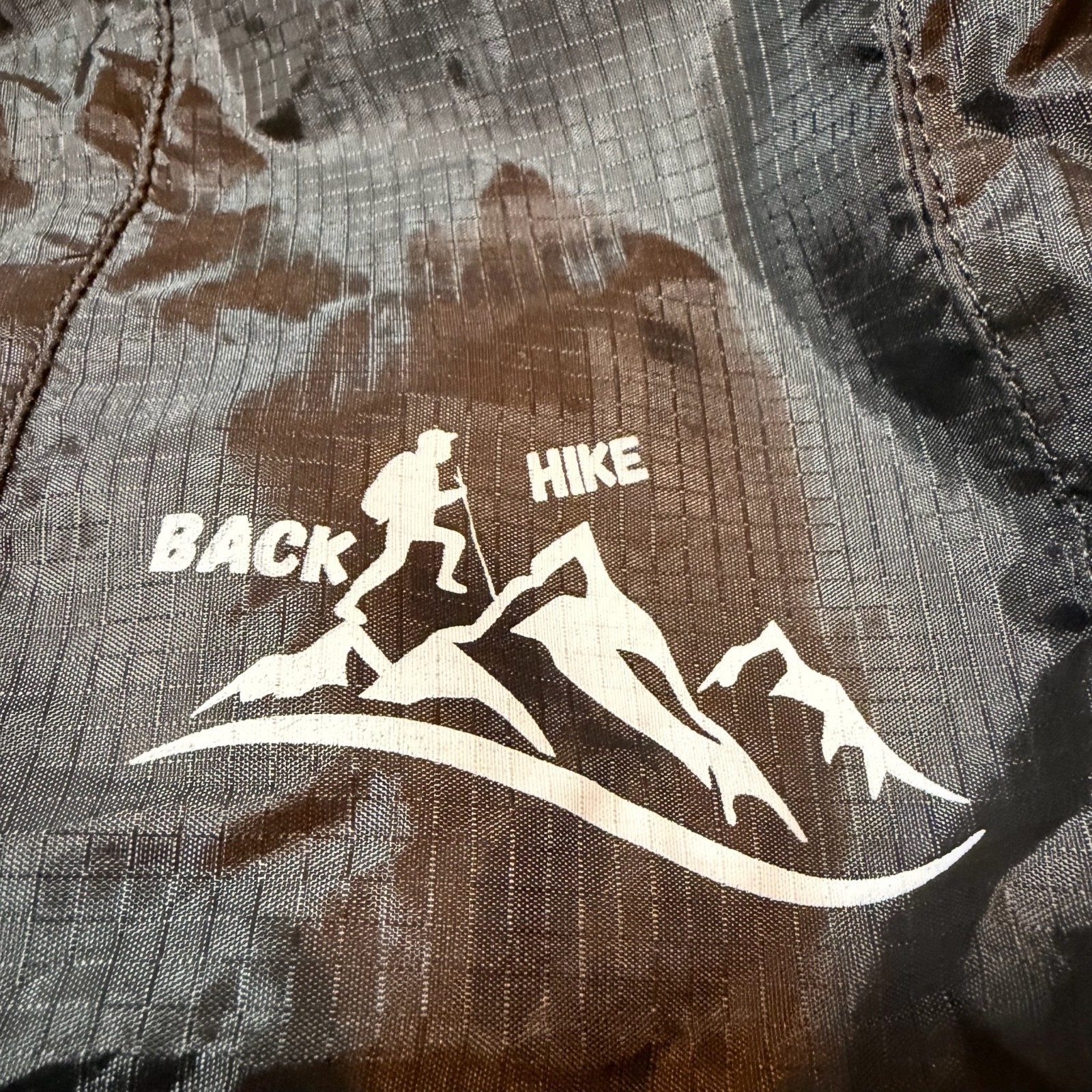 NEW Back Hike Backpack Black Lightweight Foldable Packable Outdoor Hiking