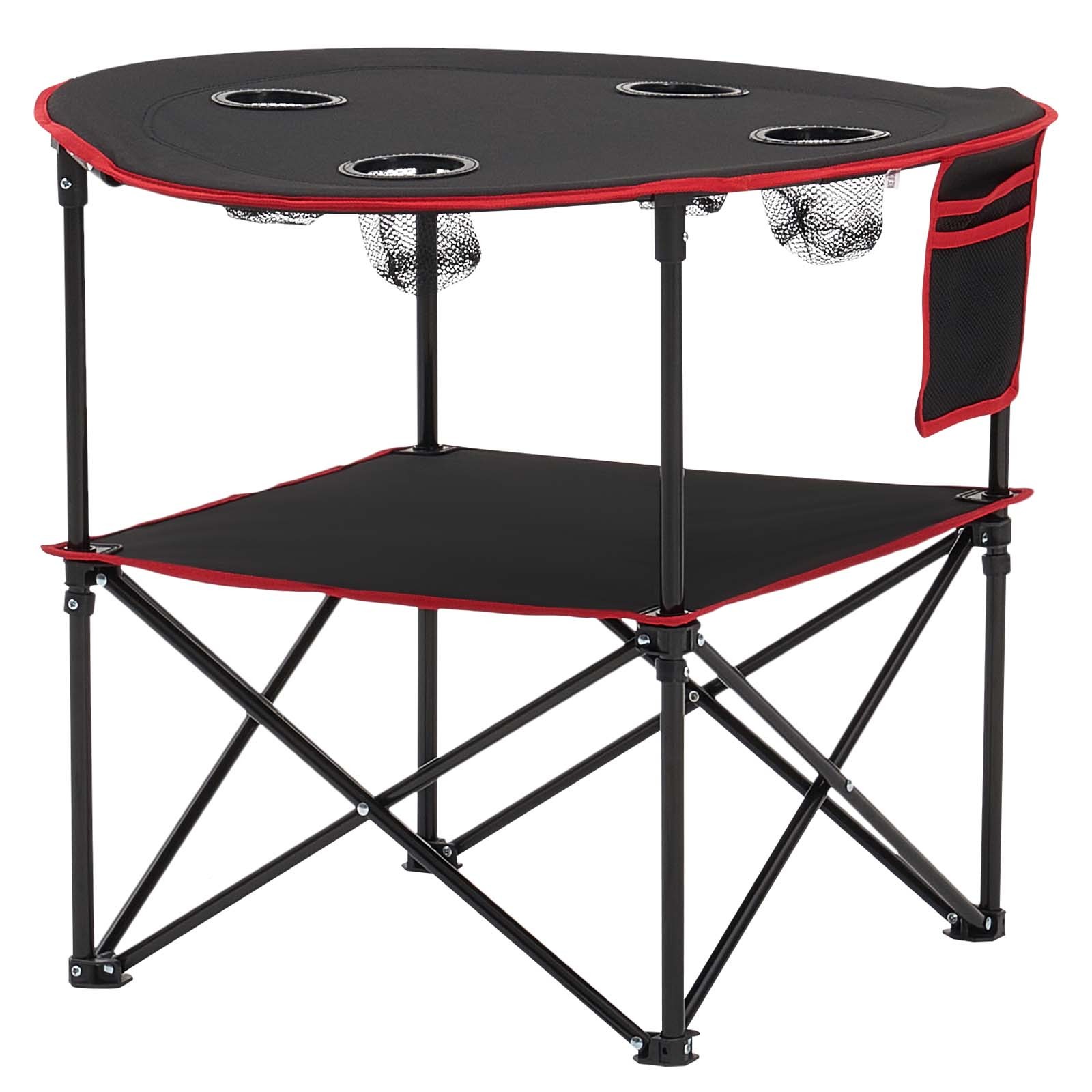 Portable Folding Camping Table 66 lbs Capacity 4 Cup Holders Oxford