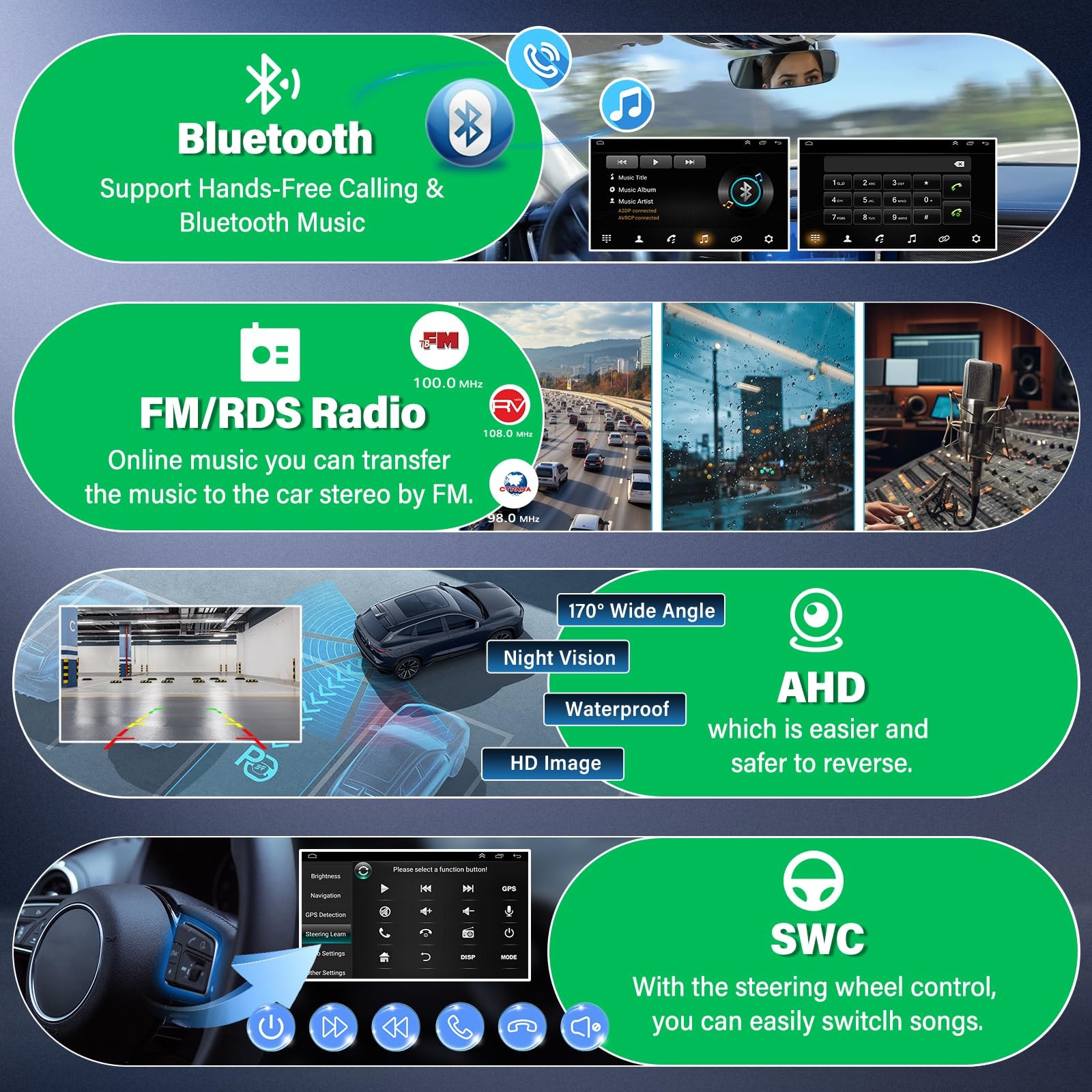 7 Touch Car Radio for 09-11 Durango Android 13 Double Din Carplay Android Auto