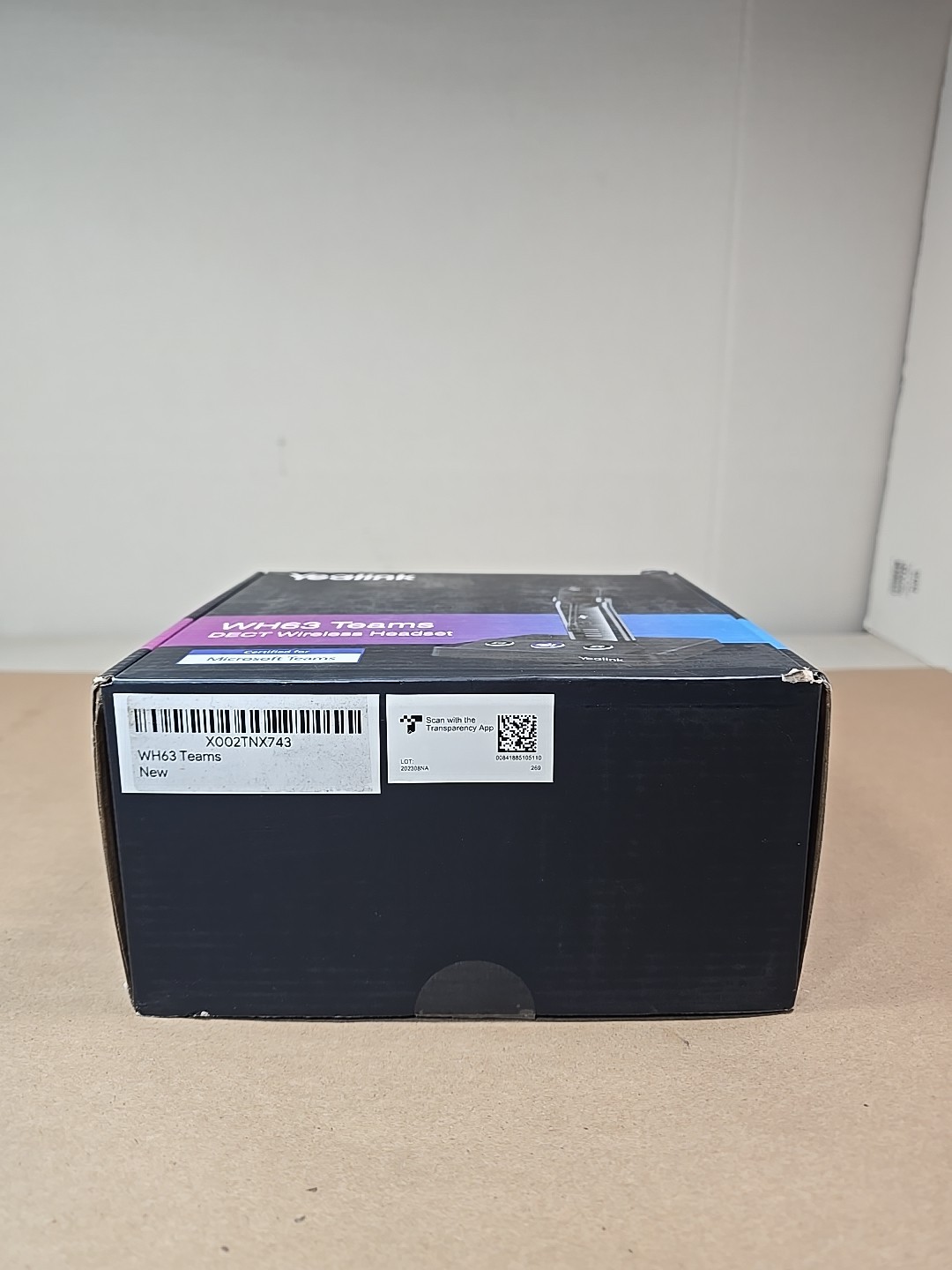 Yealink Wireless DECT Headset WH63 Teams Open Box