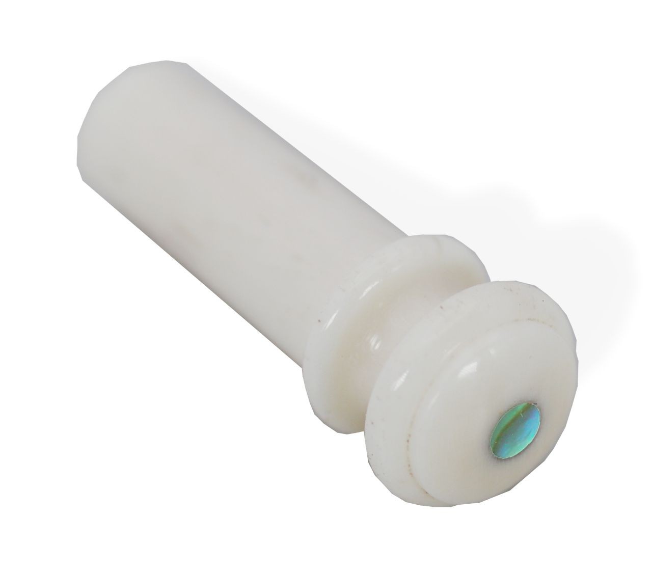 Acoustic Guitar End Strap Pin Bone with Abalone Dot 109711BAB