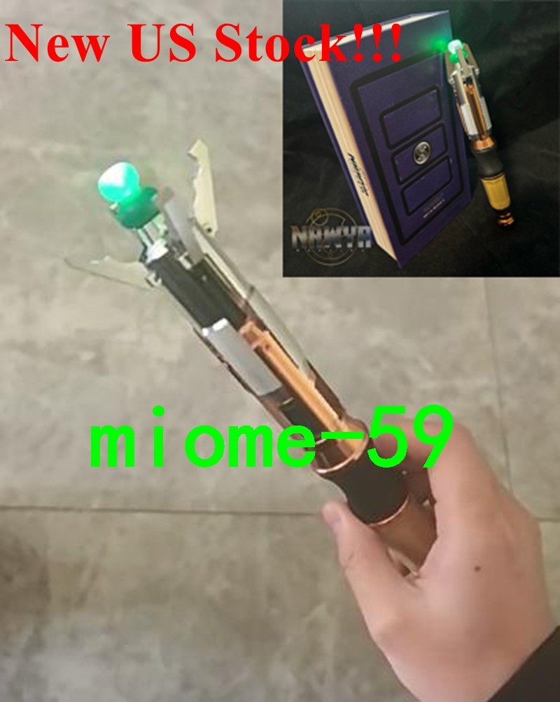 US Ship!! LED NAWYA 11th Doctor Who Metal Sonic Screwdriver Replica Cosplay Prop