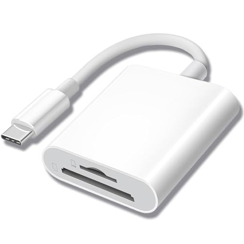 USB C SD Card Reader for Iphone 15 16/Ipad/Macbook/Mac,Type C Memory Trail Camer
