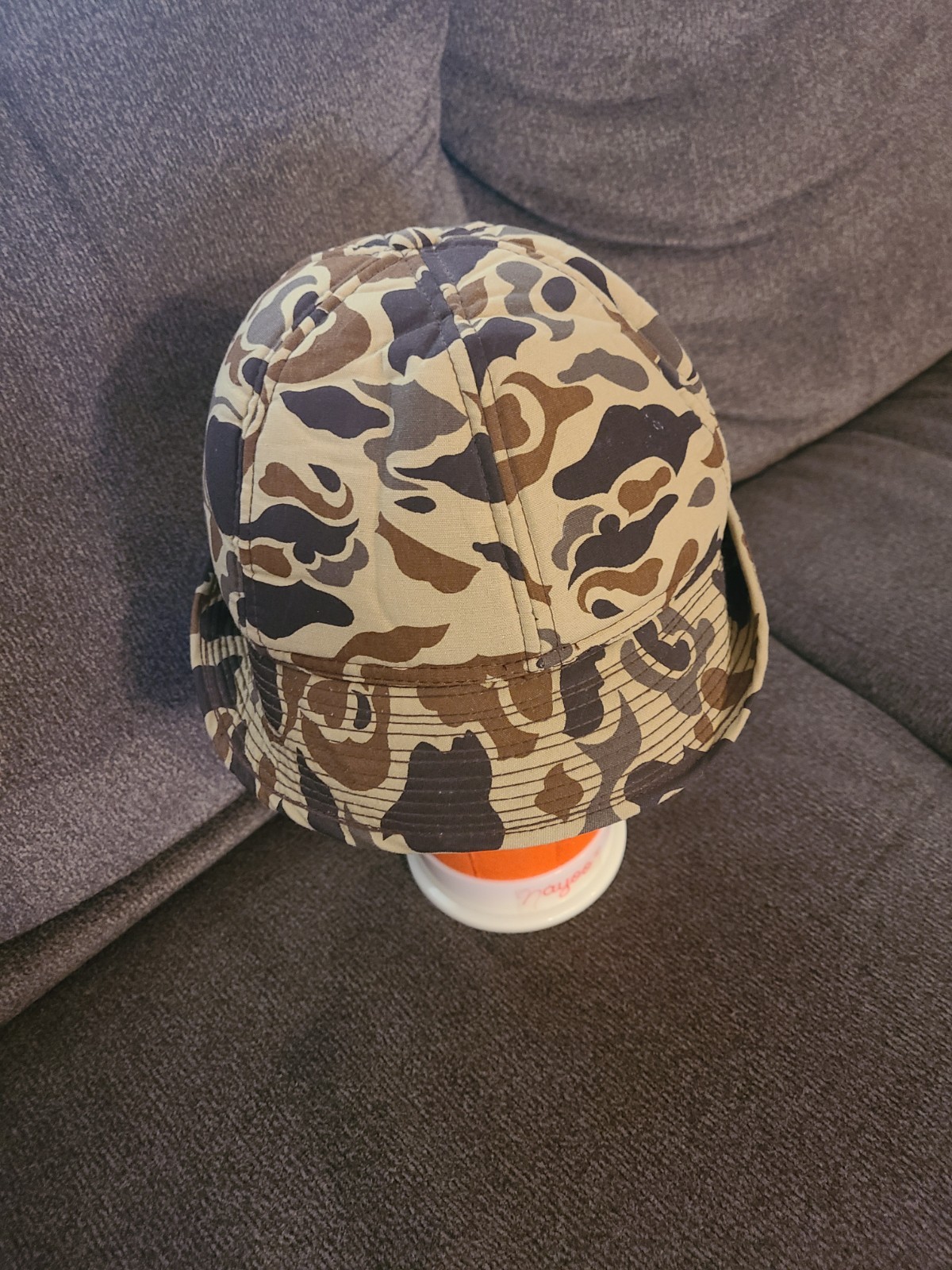 Vintage Duck Hunting Hat Cap Hunting Camo, Size Medium Or 7. Jones Style.