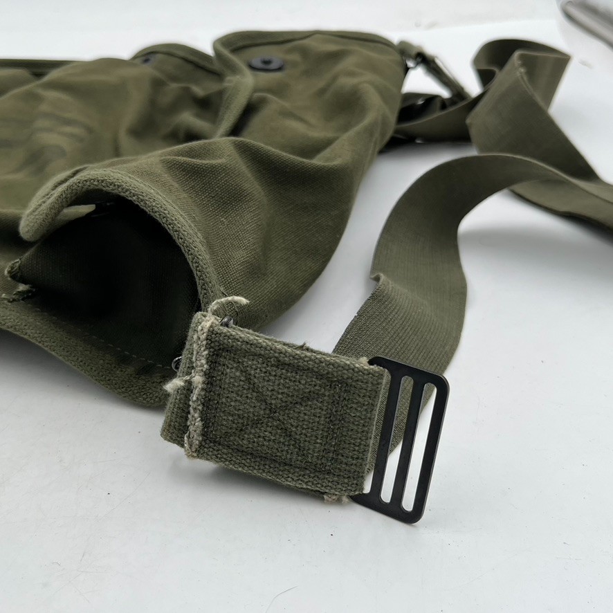 Vintage U.S. ARMY Map Dispatch? Field Bag Case Crossbody Strap Olive Green