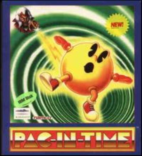 Pac-In-Time PC CD pac-man run jump platform pellets evil witch adventure game!