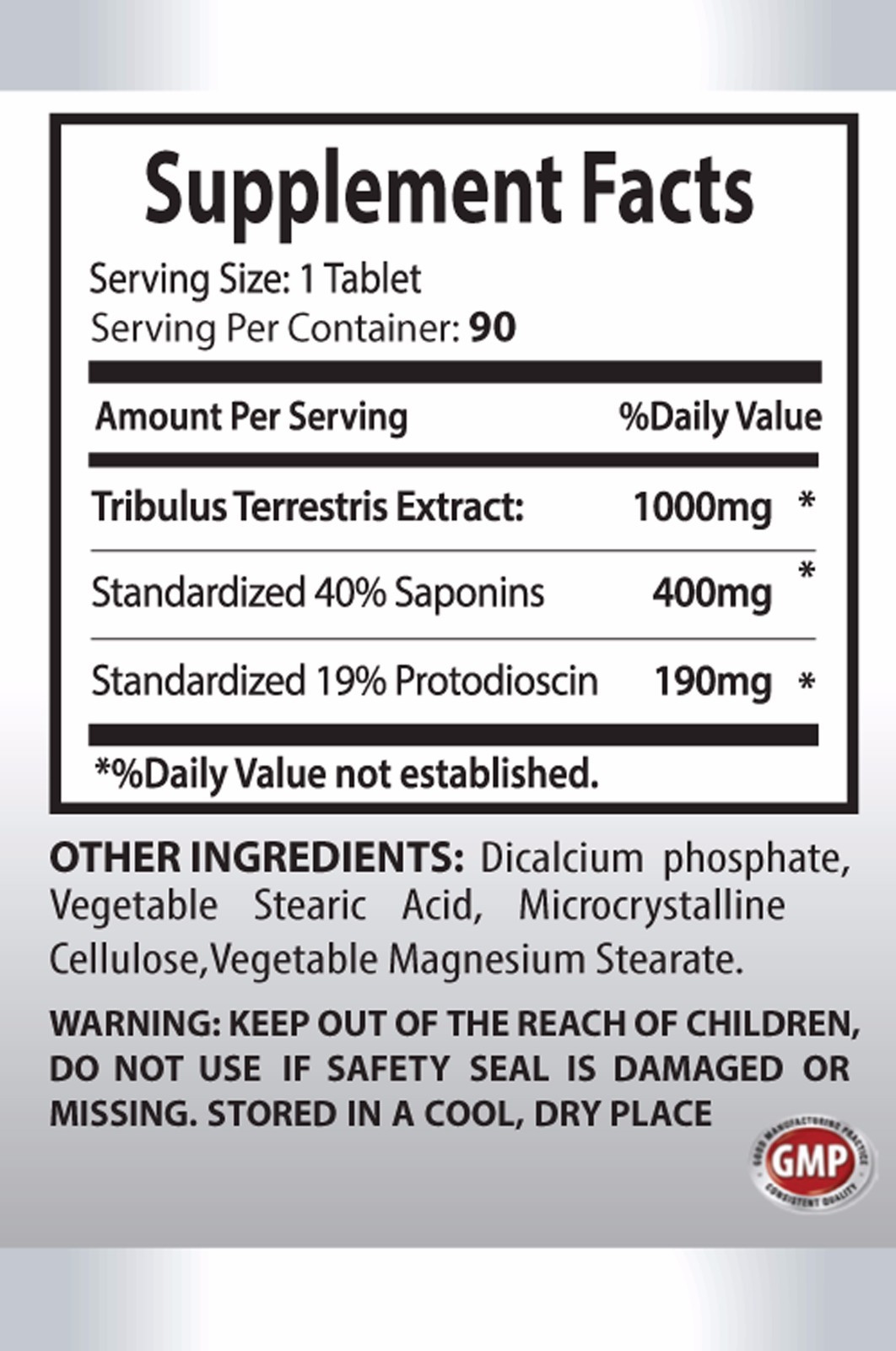 Maca powder - TRIBULUS TERRESTRIS 1000mg - Reduces apathy & aggressiveness -180