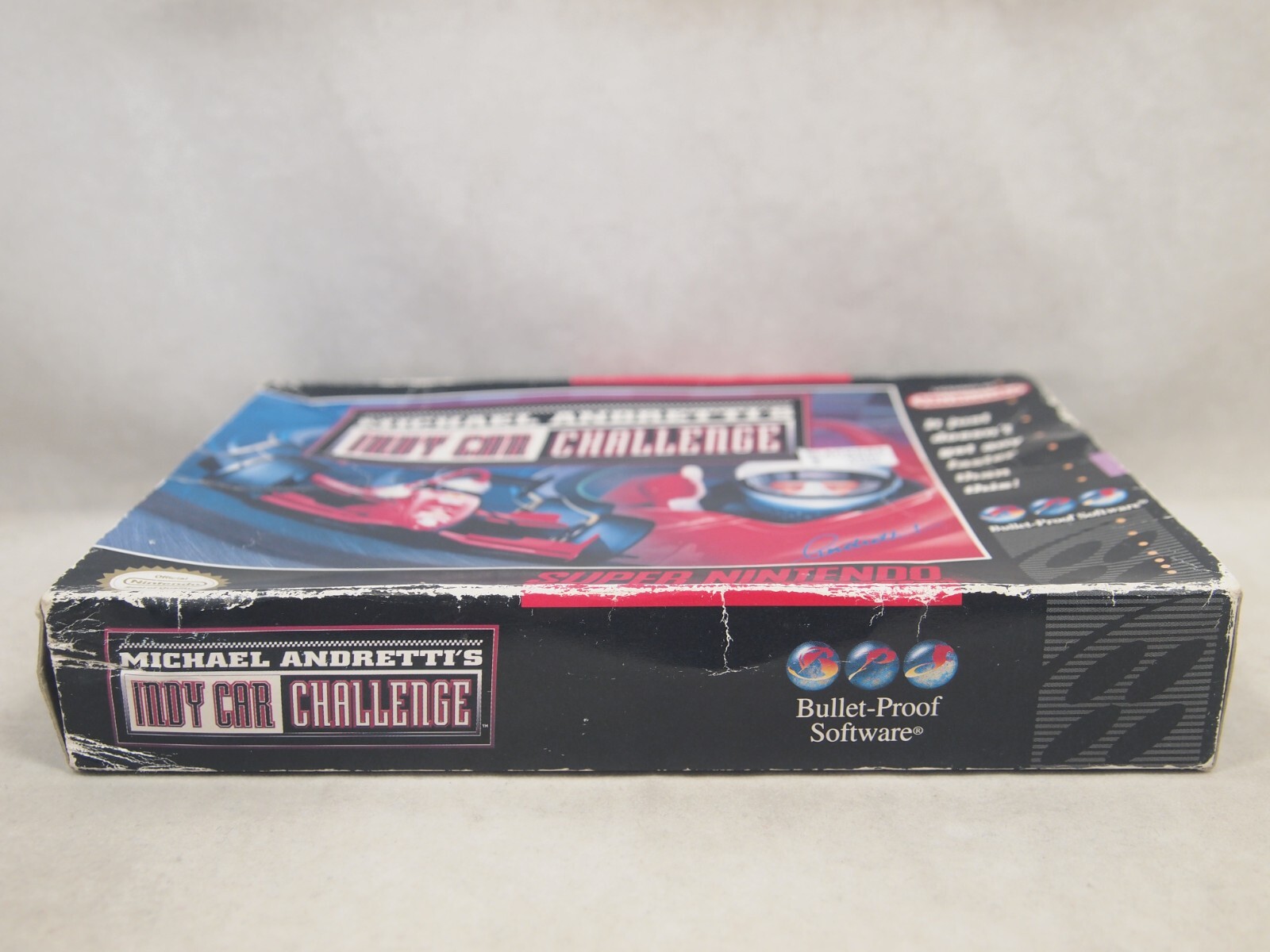 Michael Andretti's Indy Car Challenge (Super Nintendo | SNES) Authentic BOX ONLY