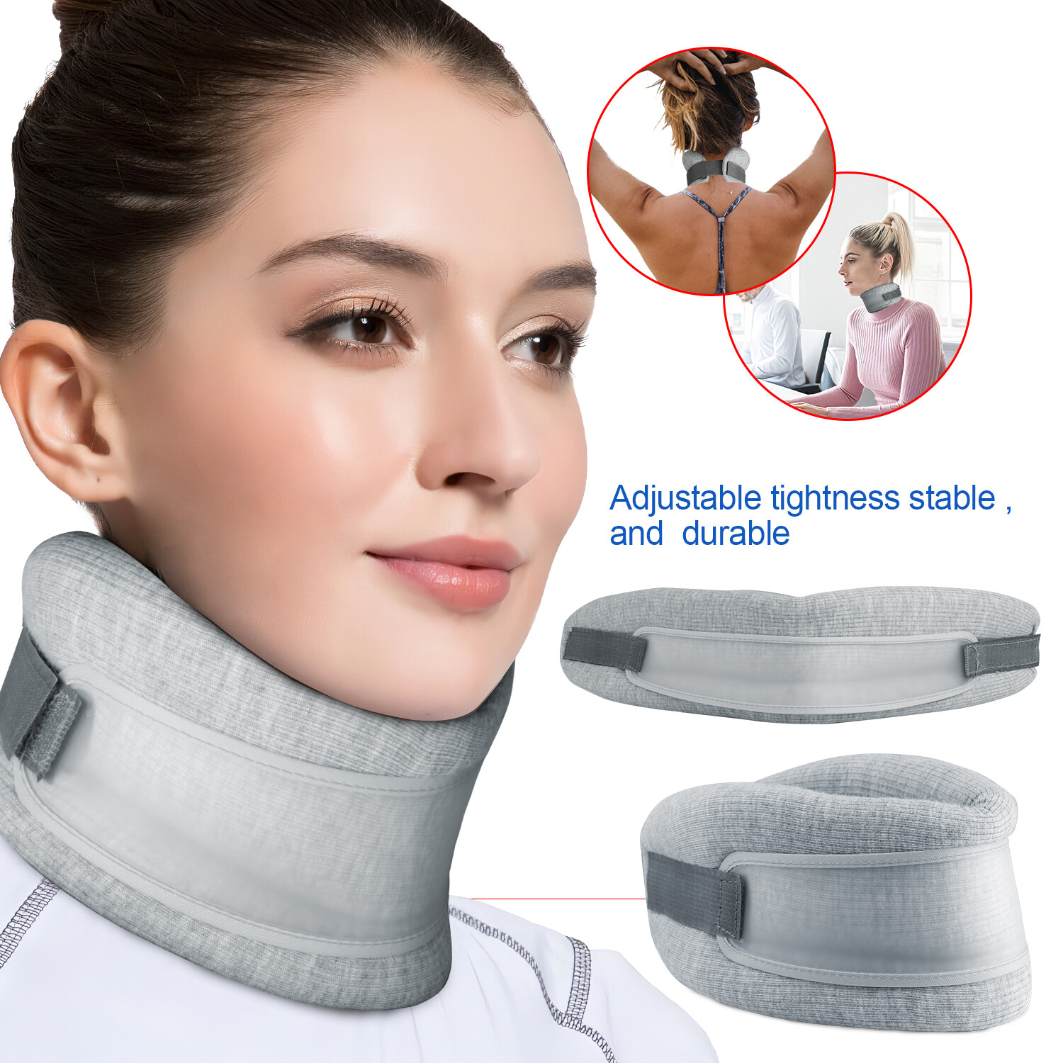 Cervical Collar Neck Support Brace Stretcher Traction Device Pain Relief Therapy
