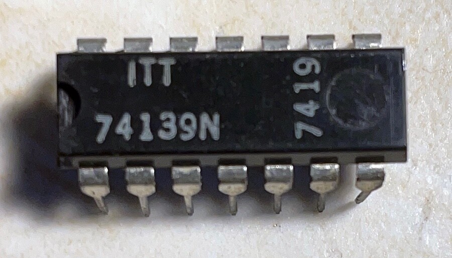ITT 74139N Dual 2 to 4 Line Decoder/Demultiplexer - NOS
