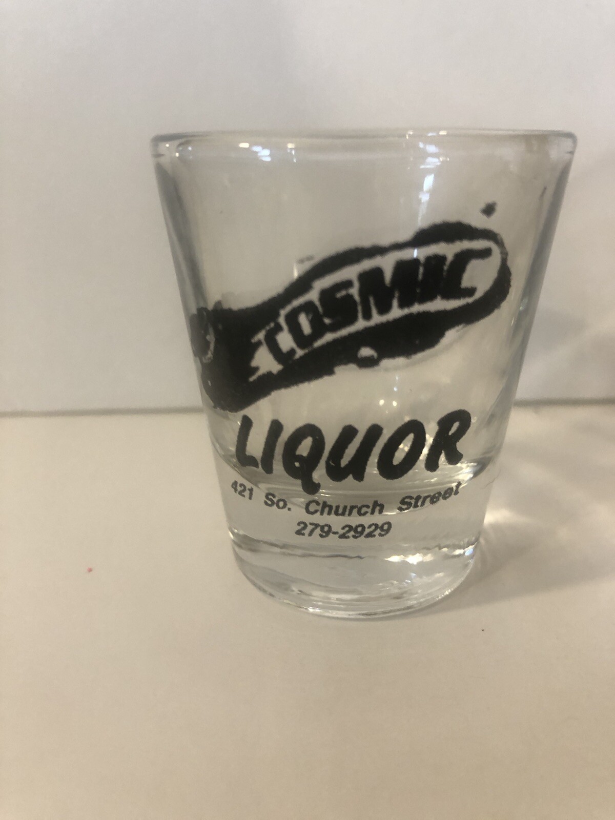 Cosmic Liquor shot glass, COMBINED SHIP $1 PER MULTIPLE