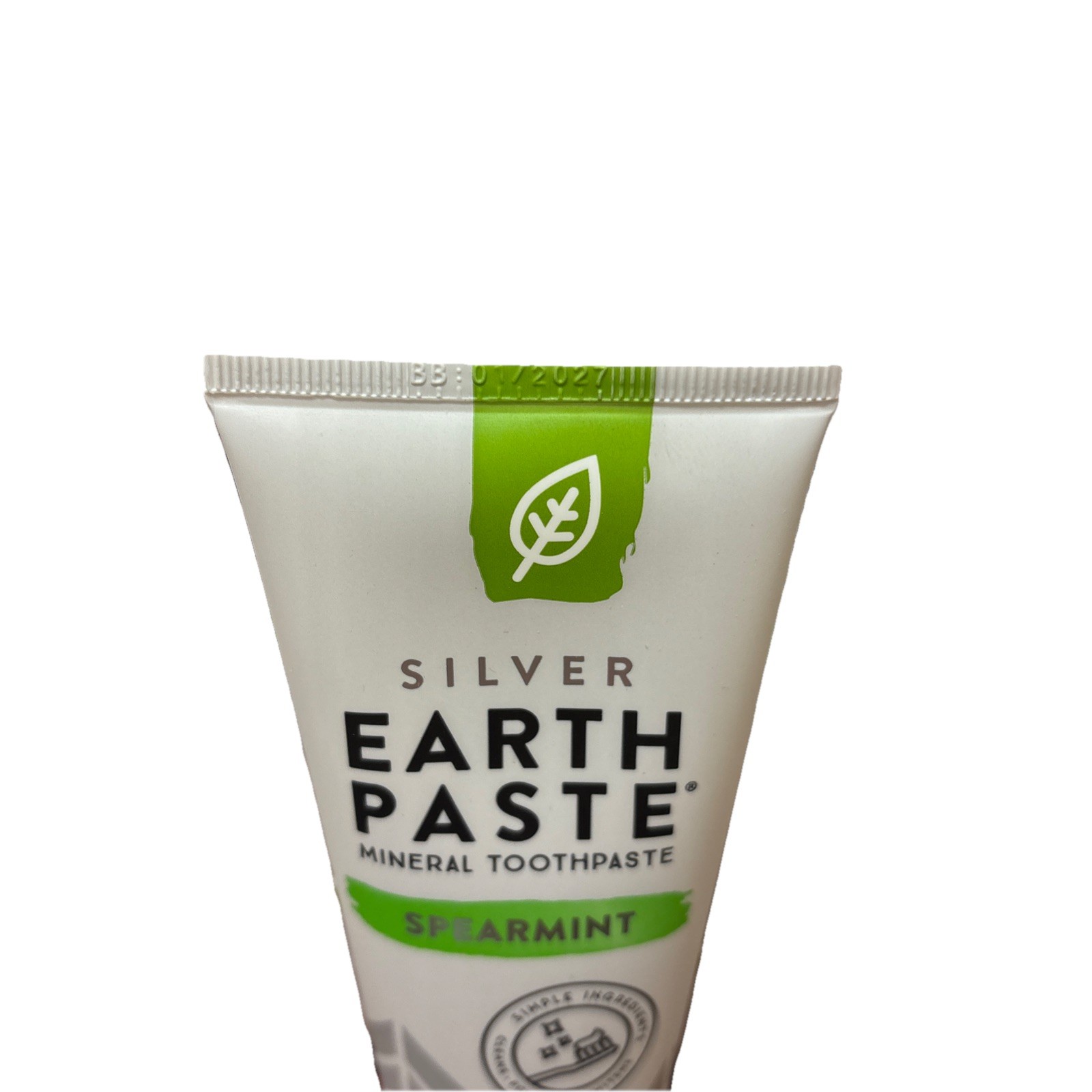 6-PACK Redmond Earthpaste Spearmint Non-Fluoride Toothpaste Silver 4oz Ea 1/2027