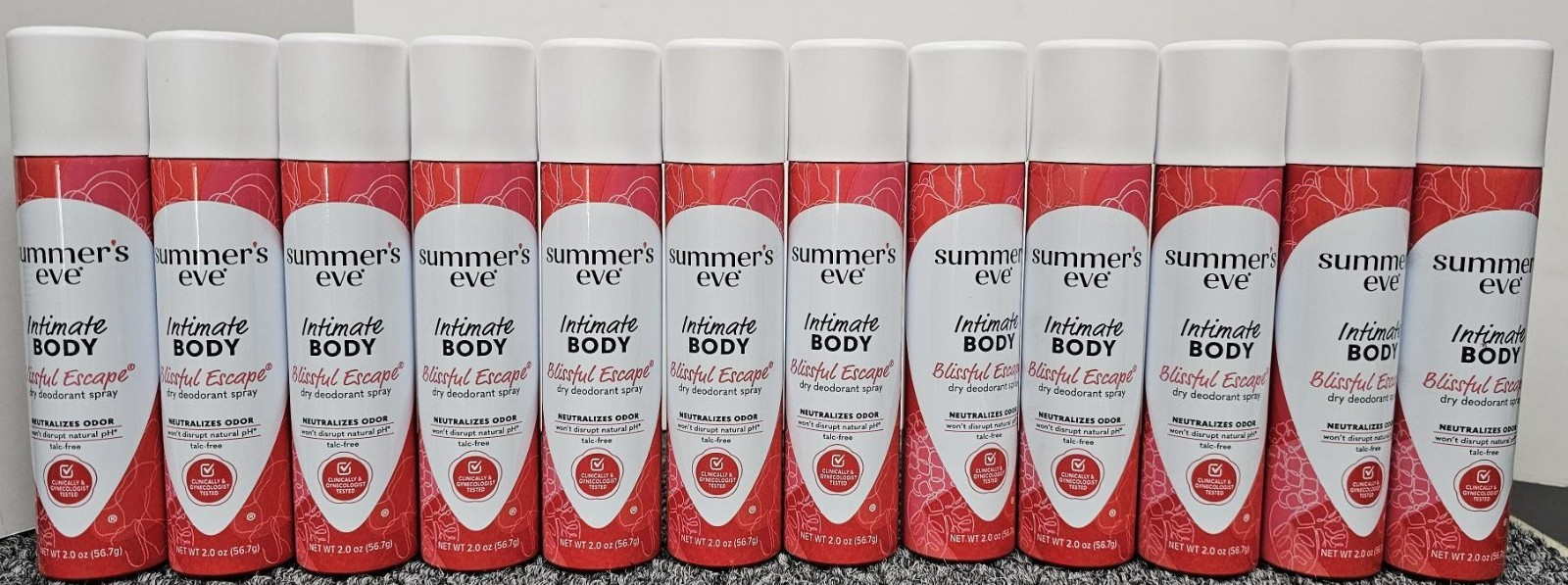 12 X Summer's Eve Blissful Escape Daily Refreshing Feminine Spray, 2 oz/each