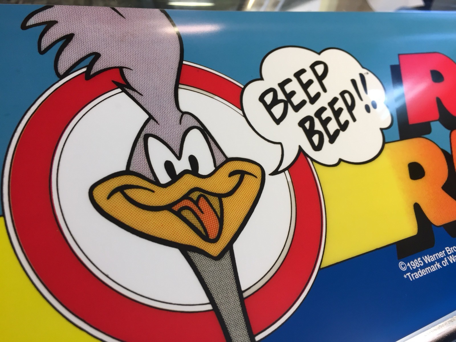 Road Runner Arcade Marquee 23.5" x 5.5"