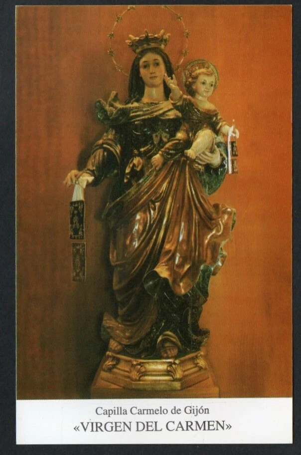 Holy card de la Virgin del Carmen santino image pieuses estampa