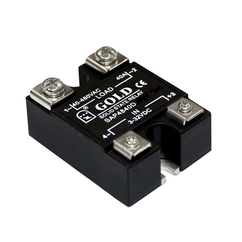 1pcs AC SSR Single-phase Solid State Relay SAP4840D 40A DC Control AC Single LED