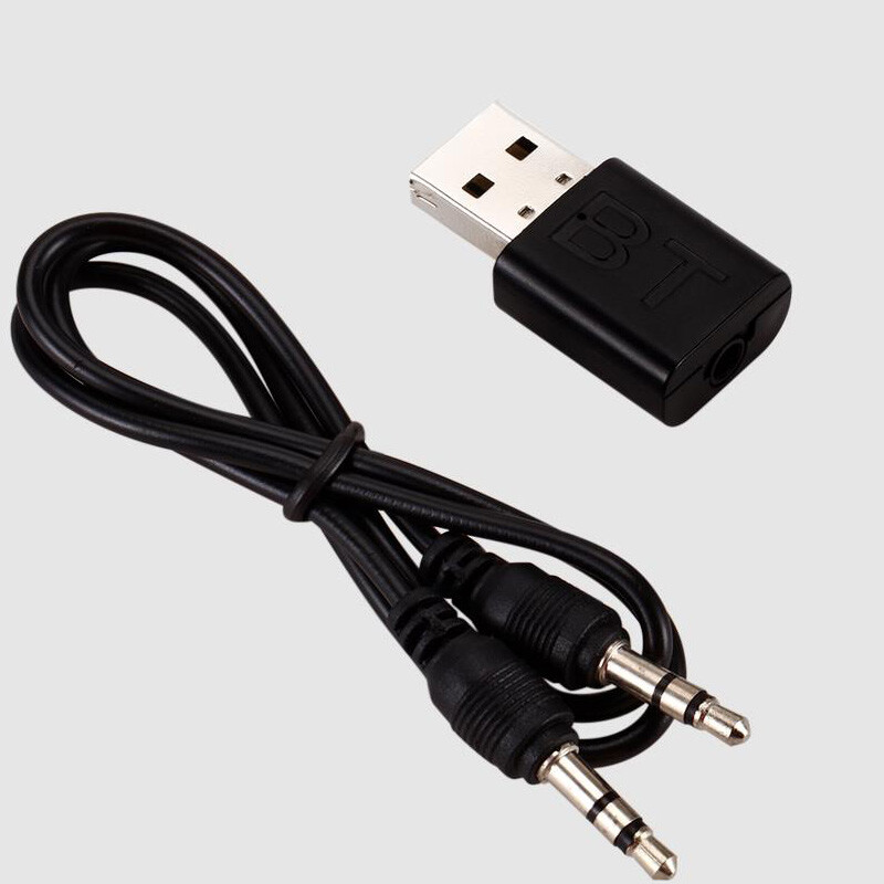 USB Bluetooth 5.0 Receiver Wireless Adapter Music Speaker 3.5mm AUX Car Stereo