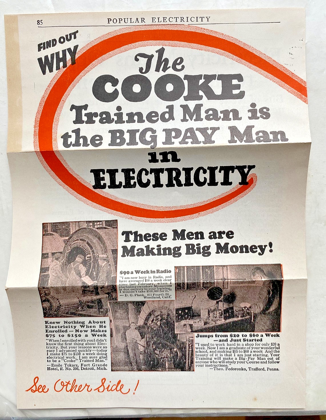 1925 Chicago Engineering Works Electrical Engineer Mail Course Sales Literature