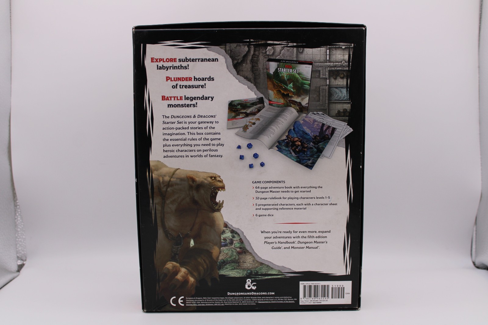 D&D Starter Set Dungeons Dragons Box Set (No Dice) & Dungeon Master Screen lot