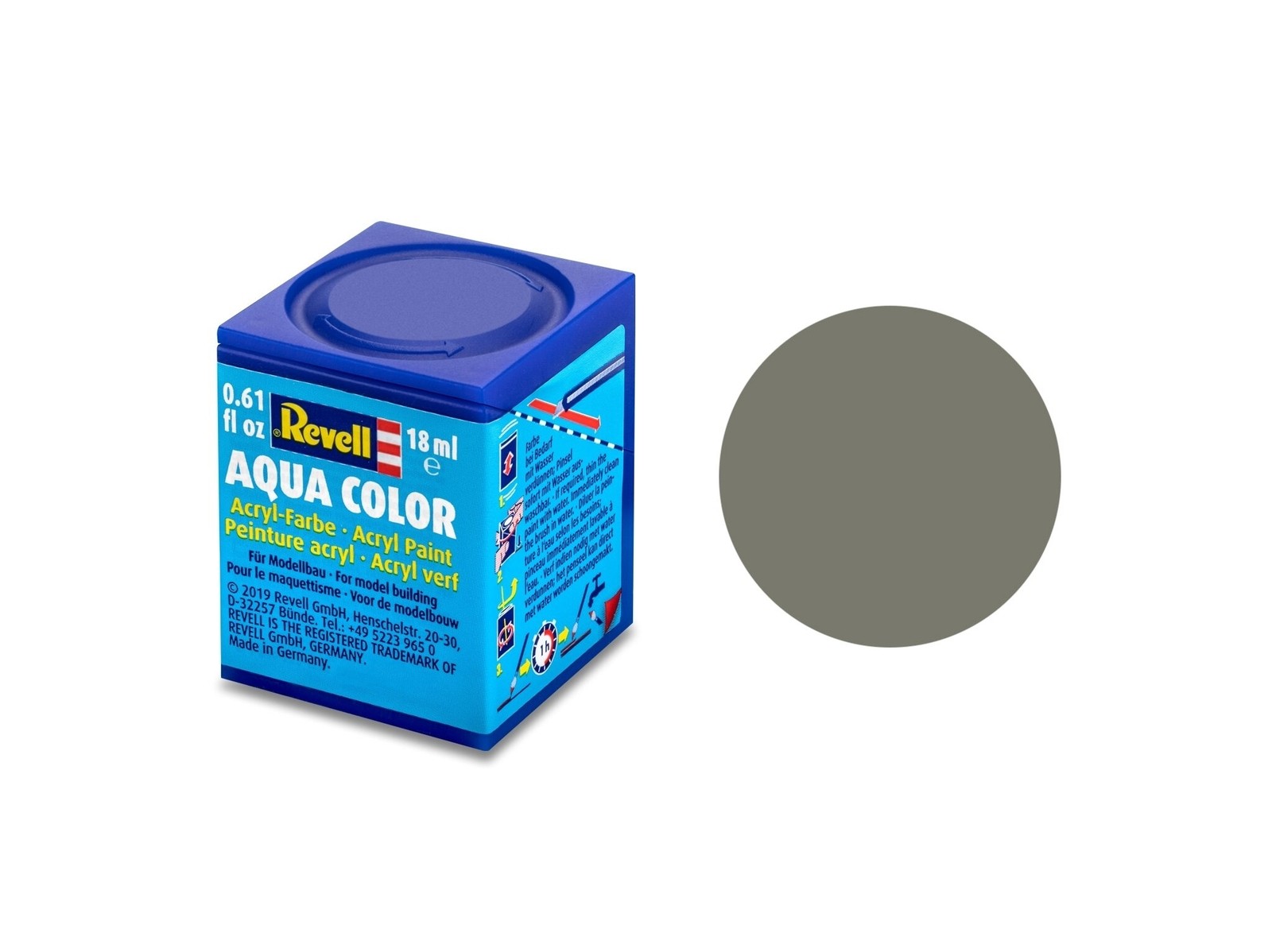 Revell - Aqua Color, Light Olive, Matt, 18ml, 45