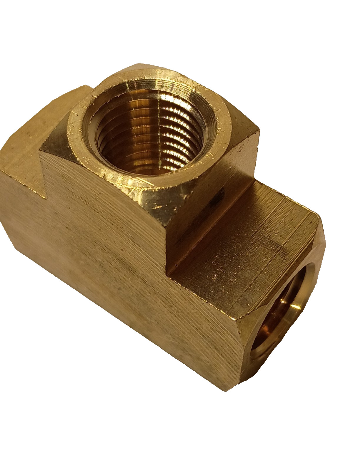 Carpet Cleaning 1/4" Brass Tee Connector FxFxF