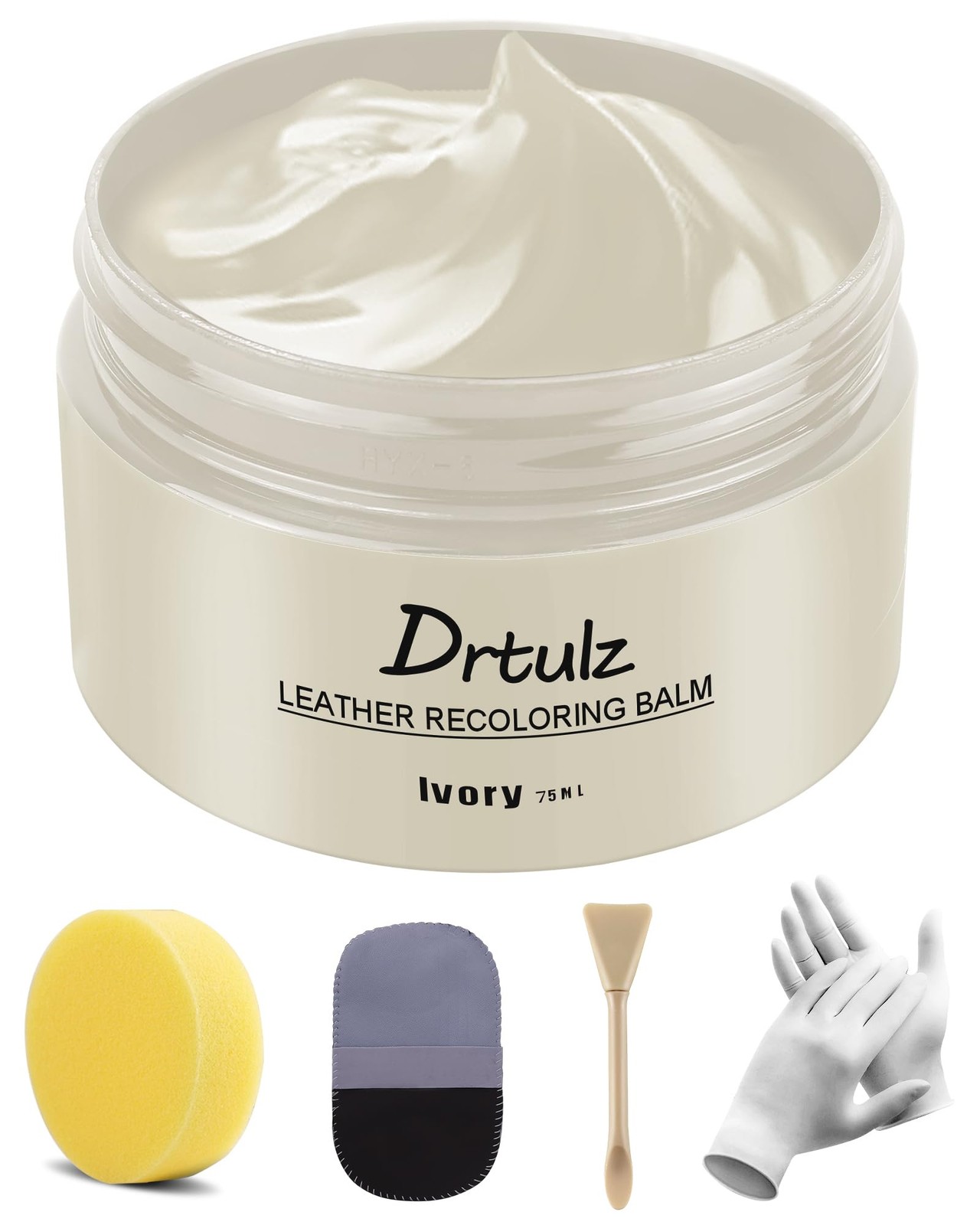 drtulz Leather Recoloring Balm, Color Restorer 75ML, Ivory
