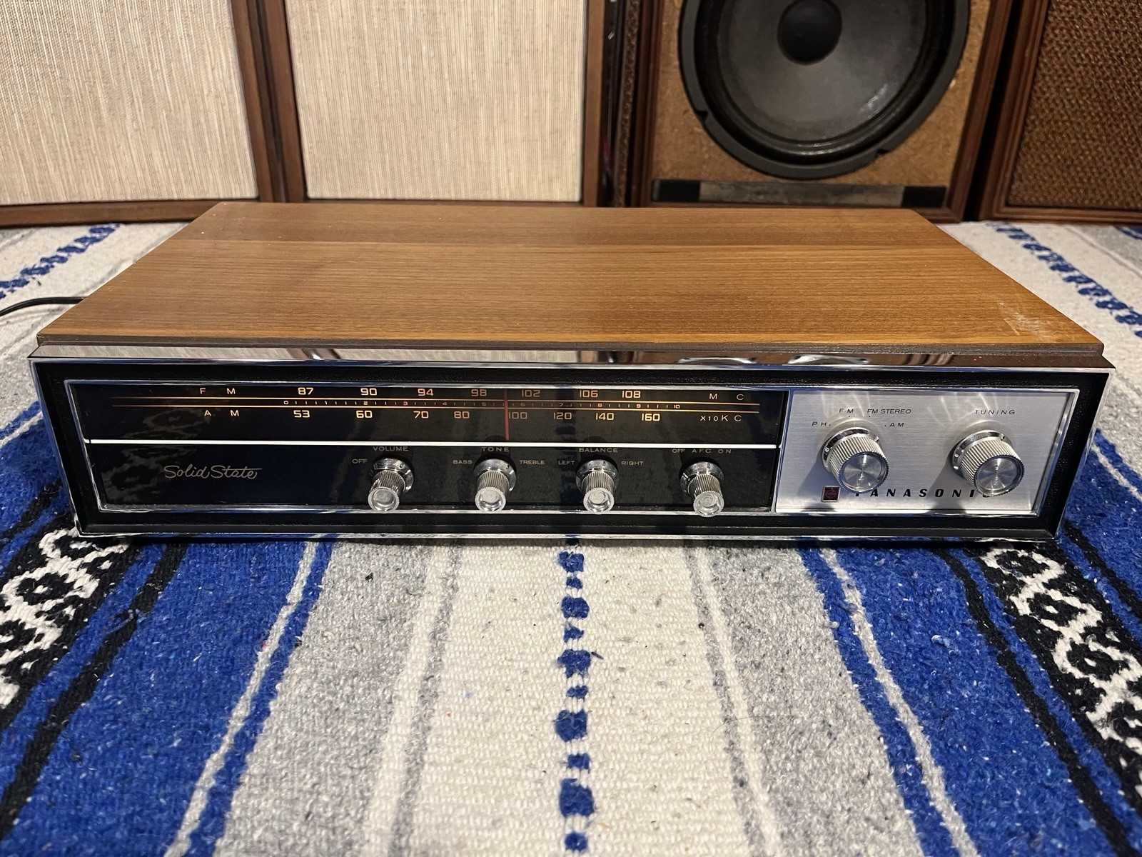 Panasonic RE-7671 FET AM/FM Stereo Receiver Tested Works Ok And Looks Great.