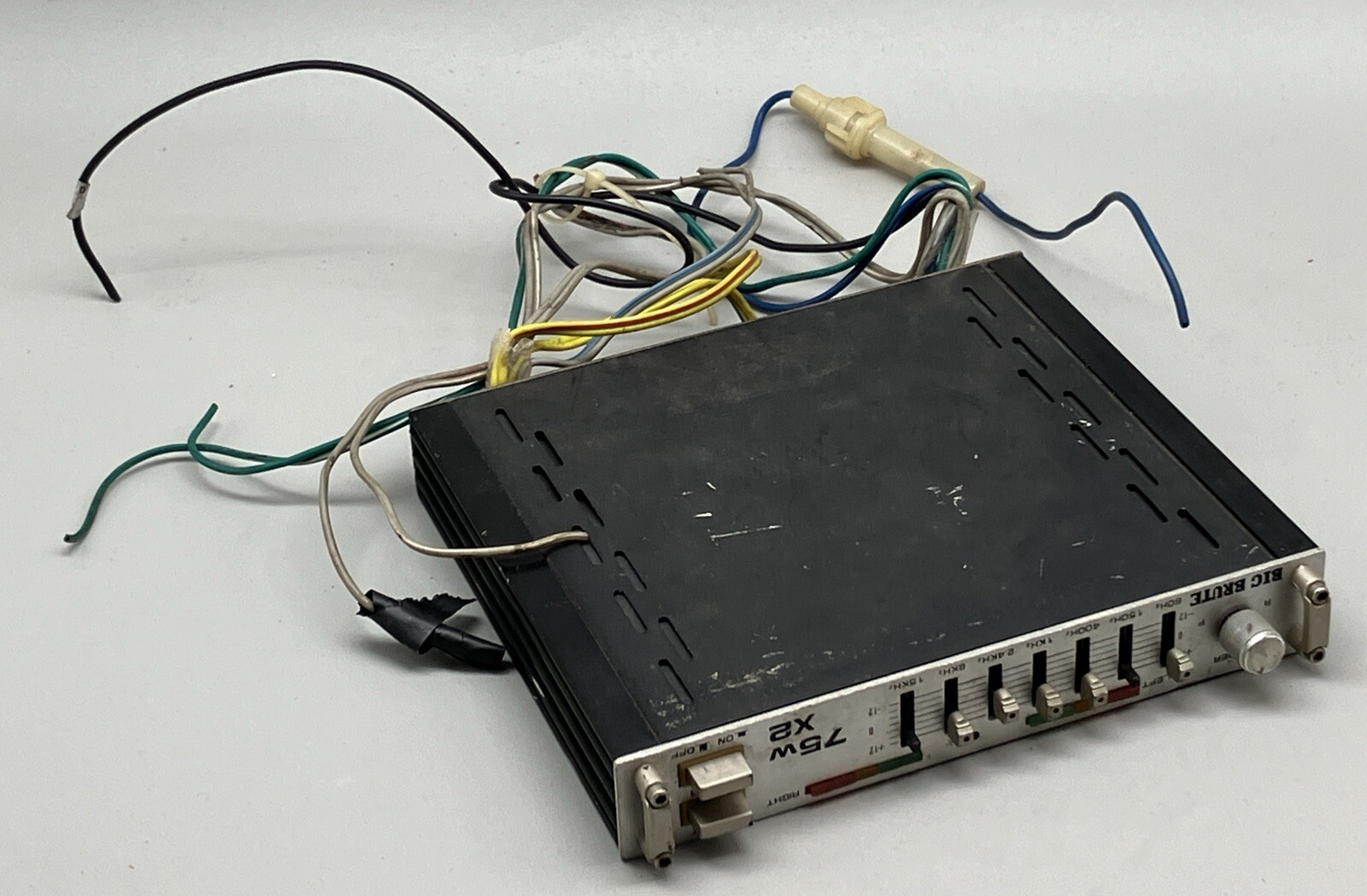 Vintage OLD SCHOOL BIG BRUTE car equalizer 75w X2 UNTESTED