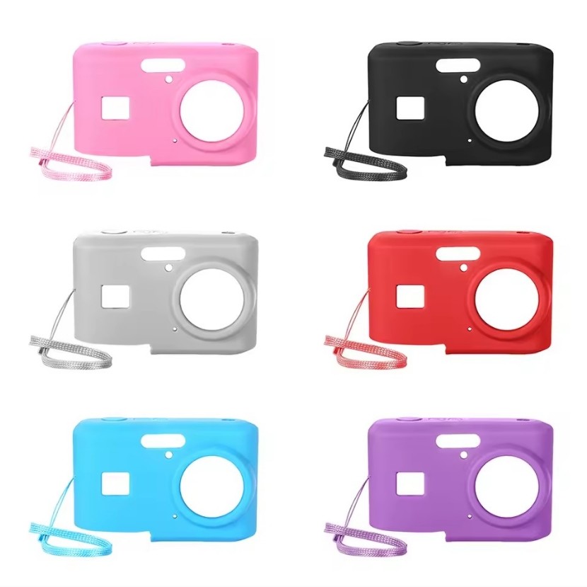 Silicone Case For KODAK PIXPRO FZ45 Camera Soft Protective Cover w/ Lanyard