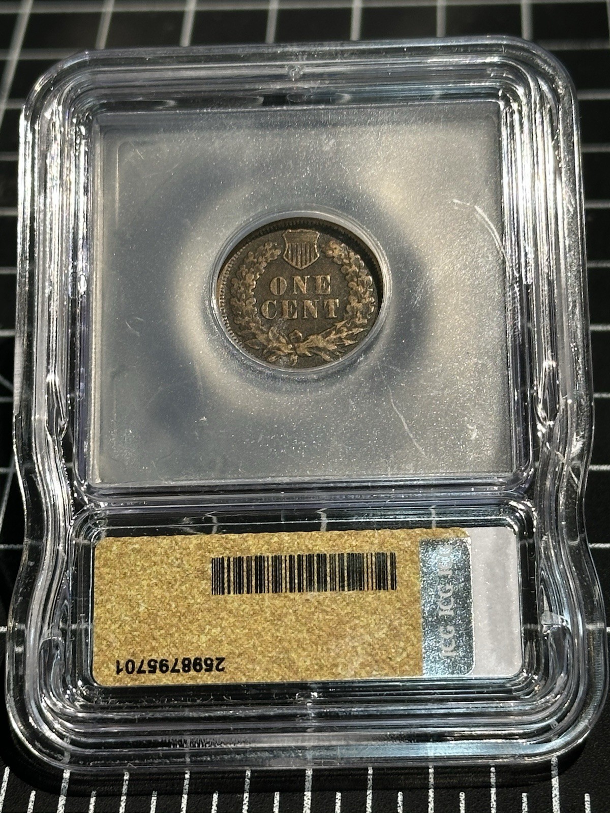 1870 Indian Head Cent 1c ICG VG10